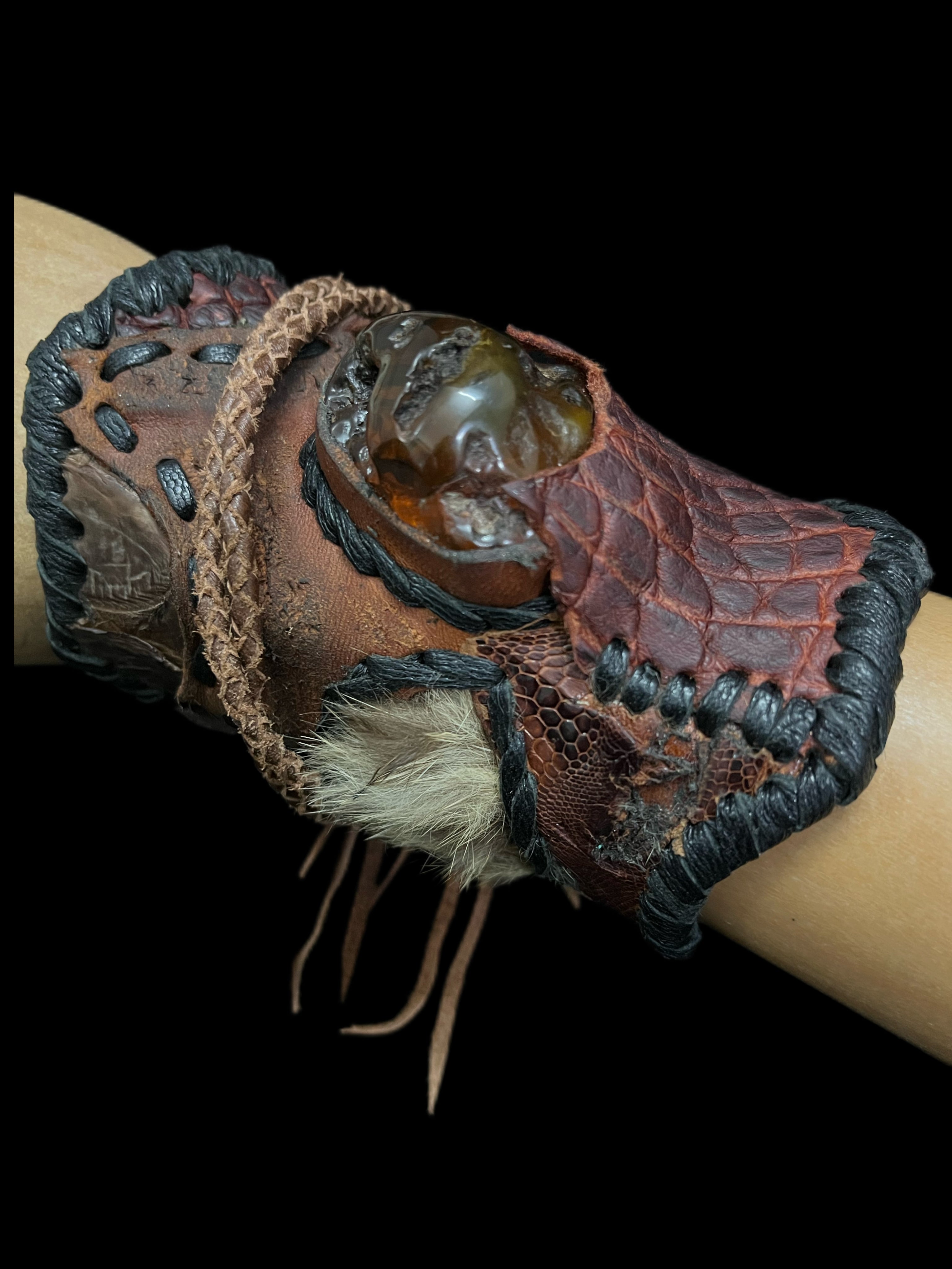 Patchwork Leather Bracelet