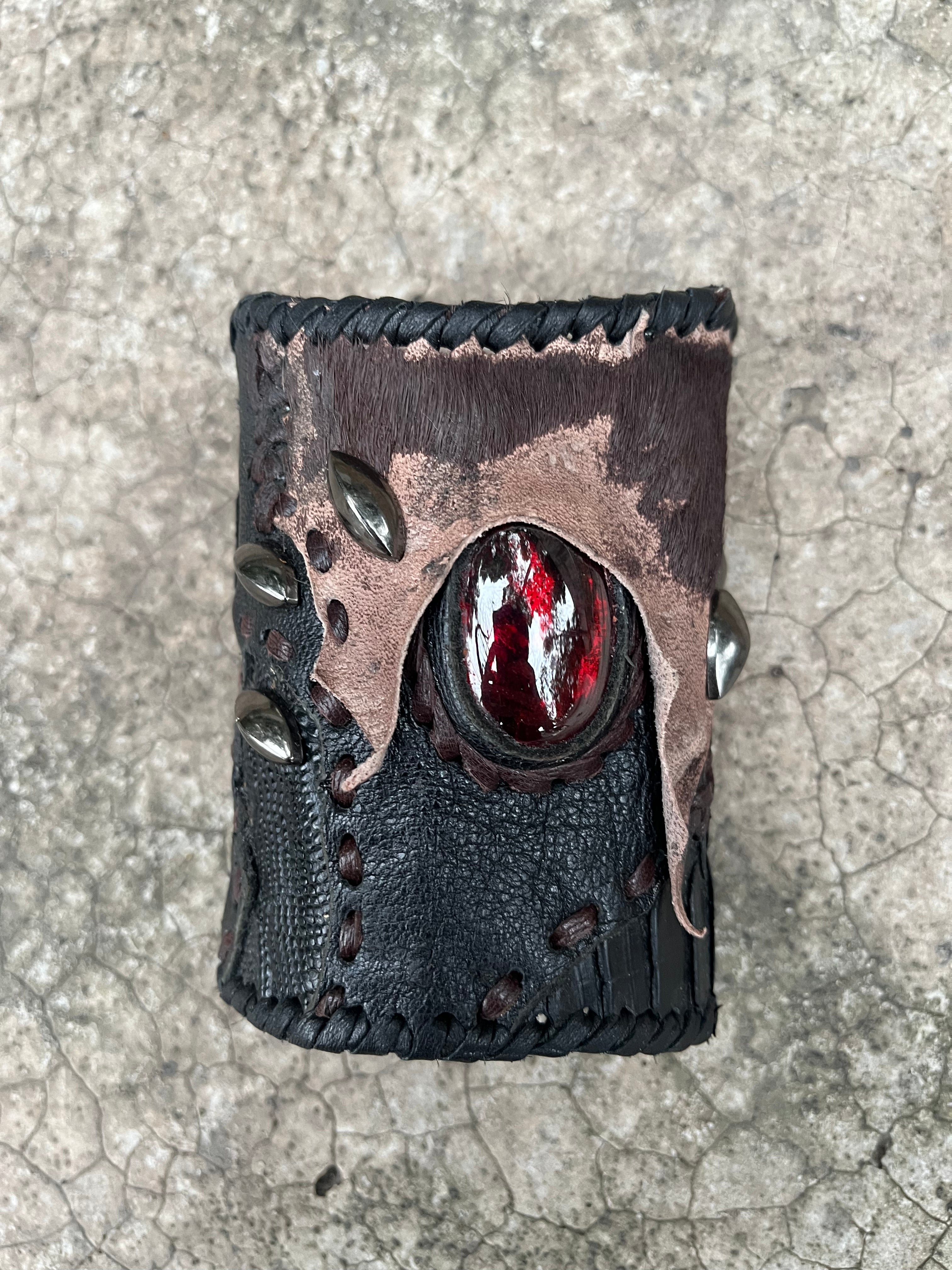 Ruby Leather Bracelet [1-of-1]