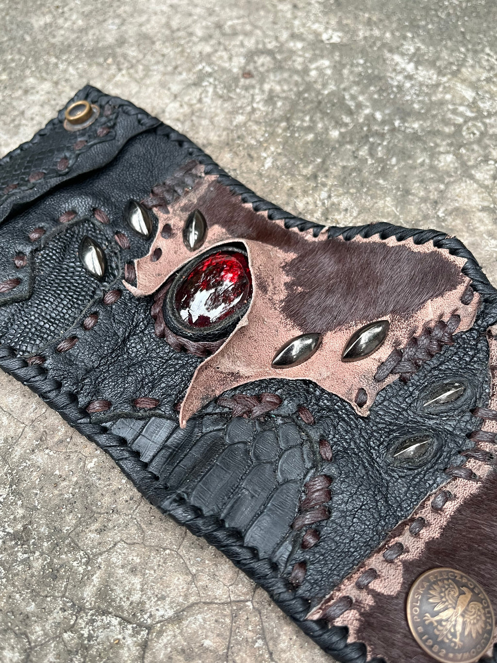 Ruby Leather Bracelet [1-of-1]
