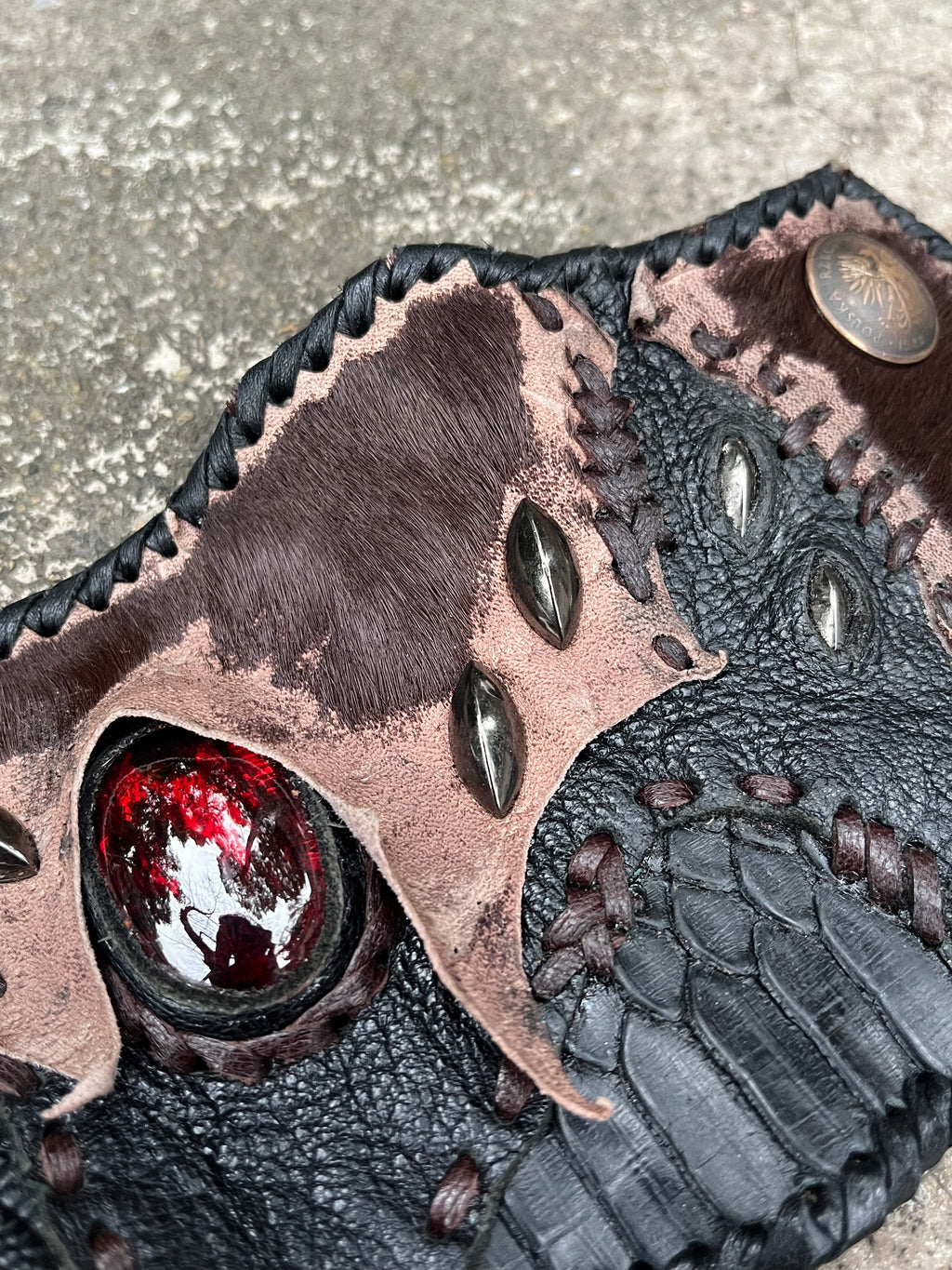 Ruby Leather Bracelet [1-of-1]