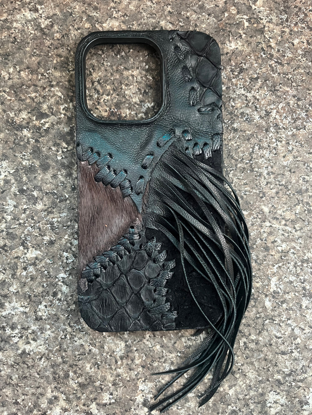 Fringed Patchwork Phone Case