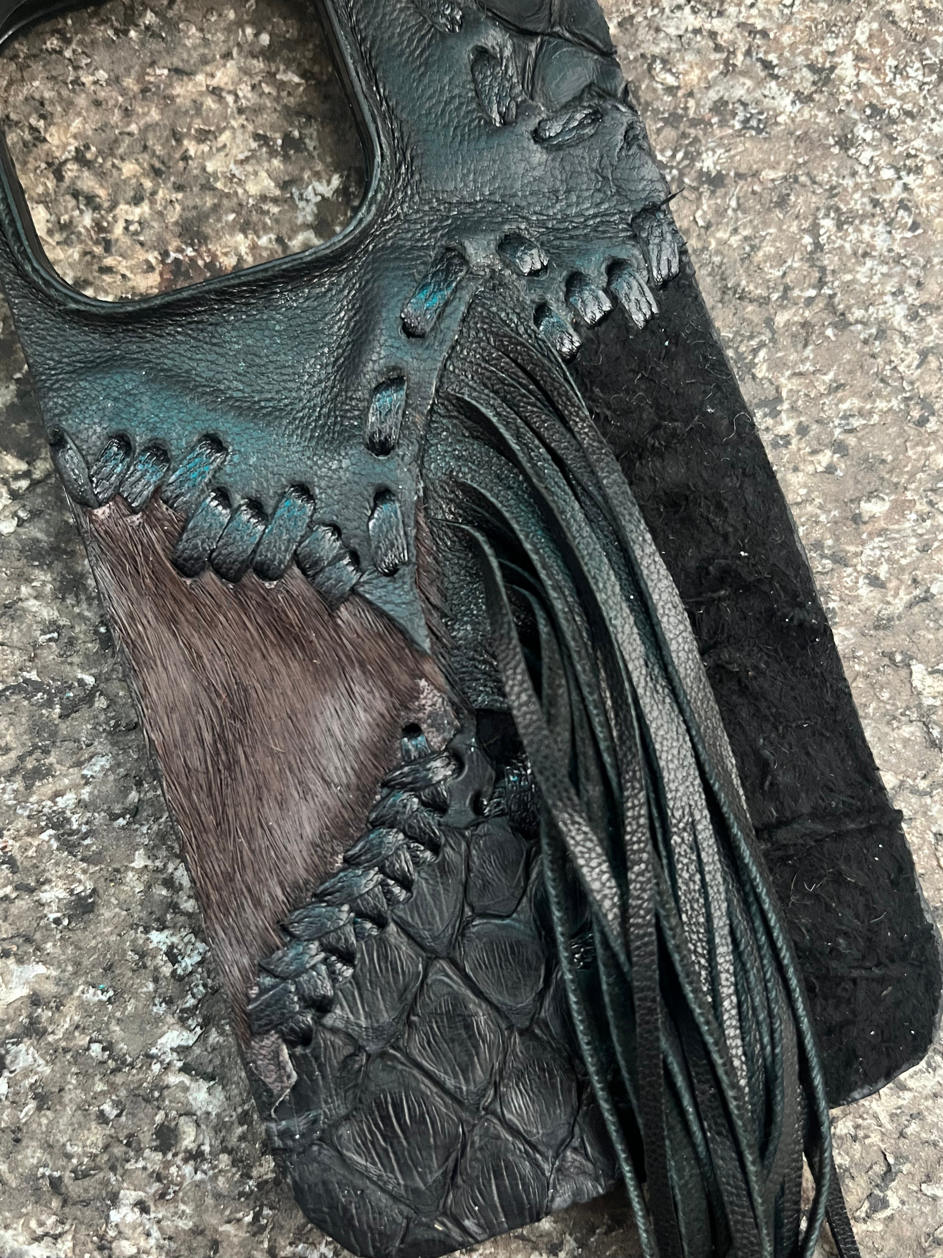 Fringed Patchwork Phone Case