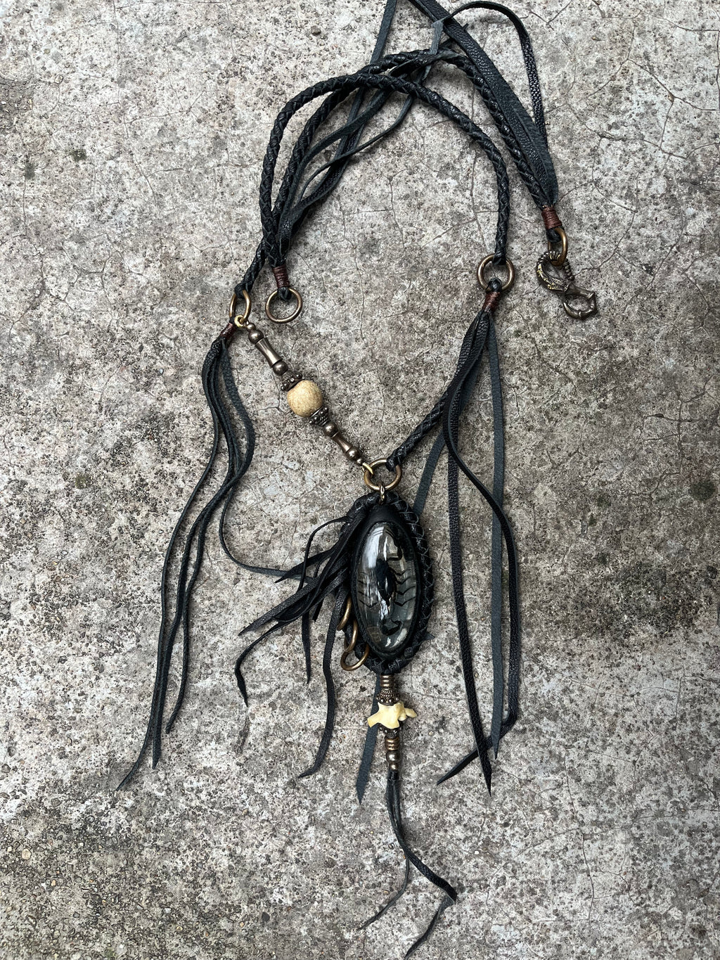 Black Scorpion Necklace 01