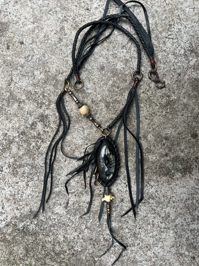 Black Scorpion Necklace 01