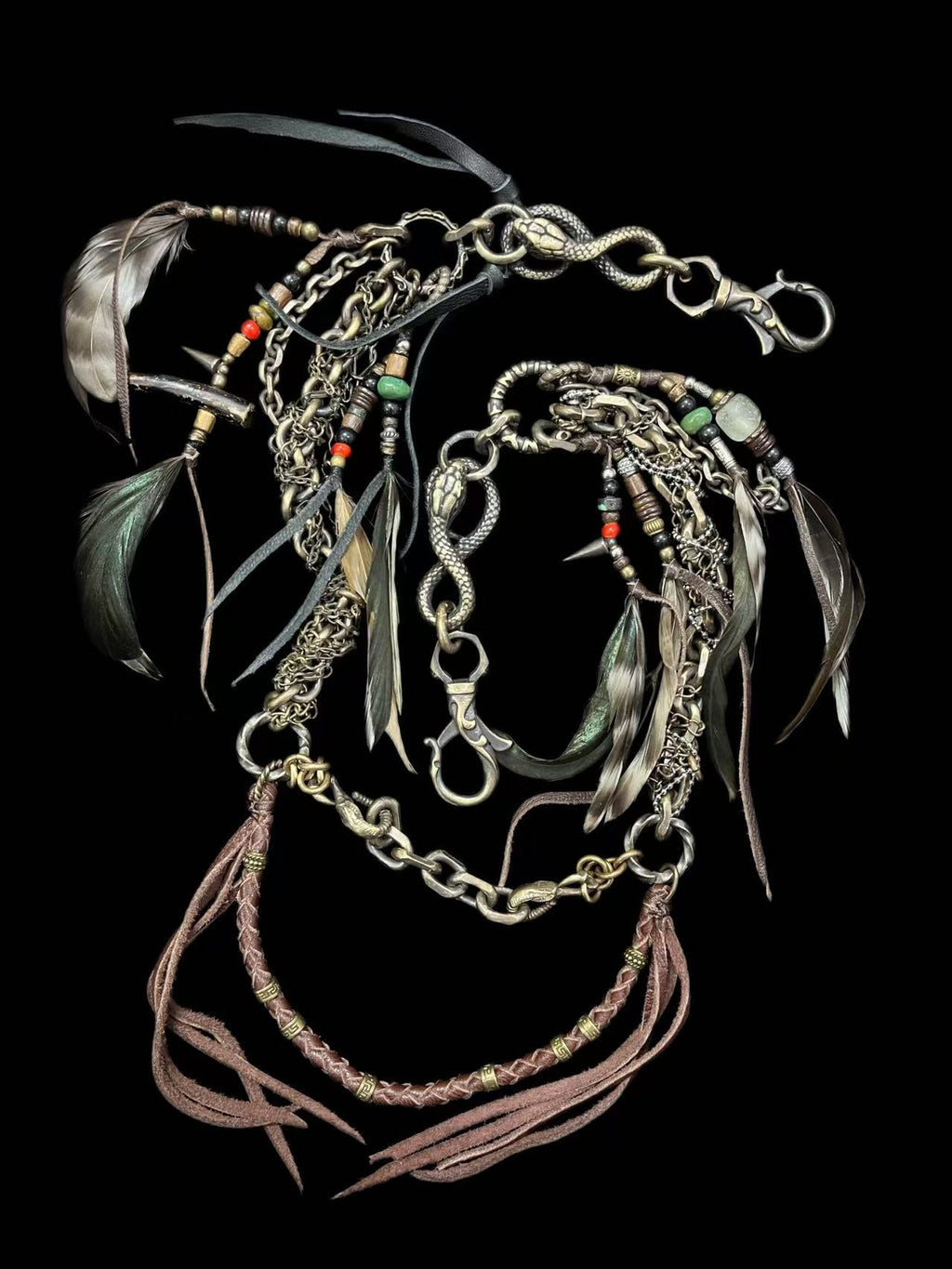 Brass Tribal Wallet Chain 02