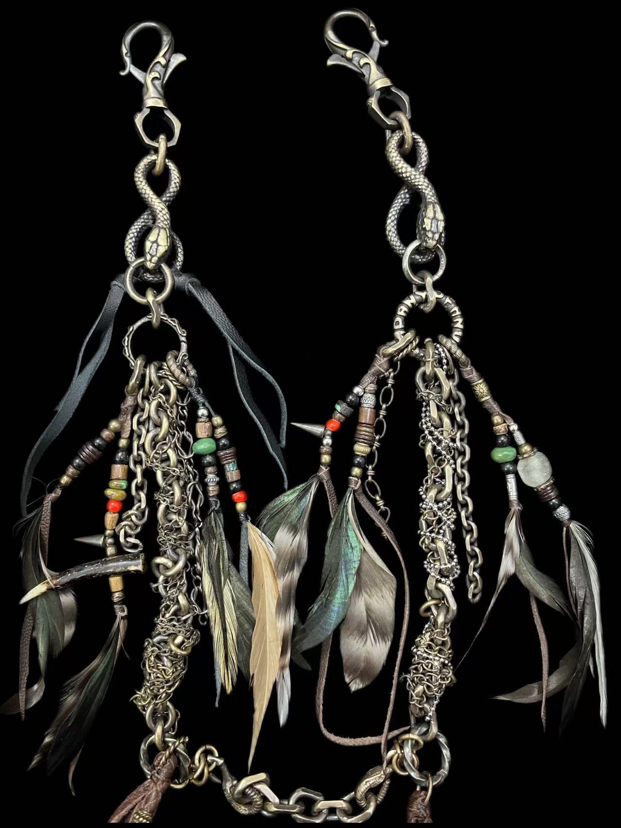 Brass Tribal Wallet Chain 02