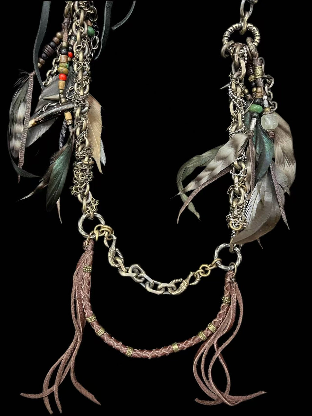 Brass Tribal Wallet Chain 02