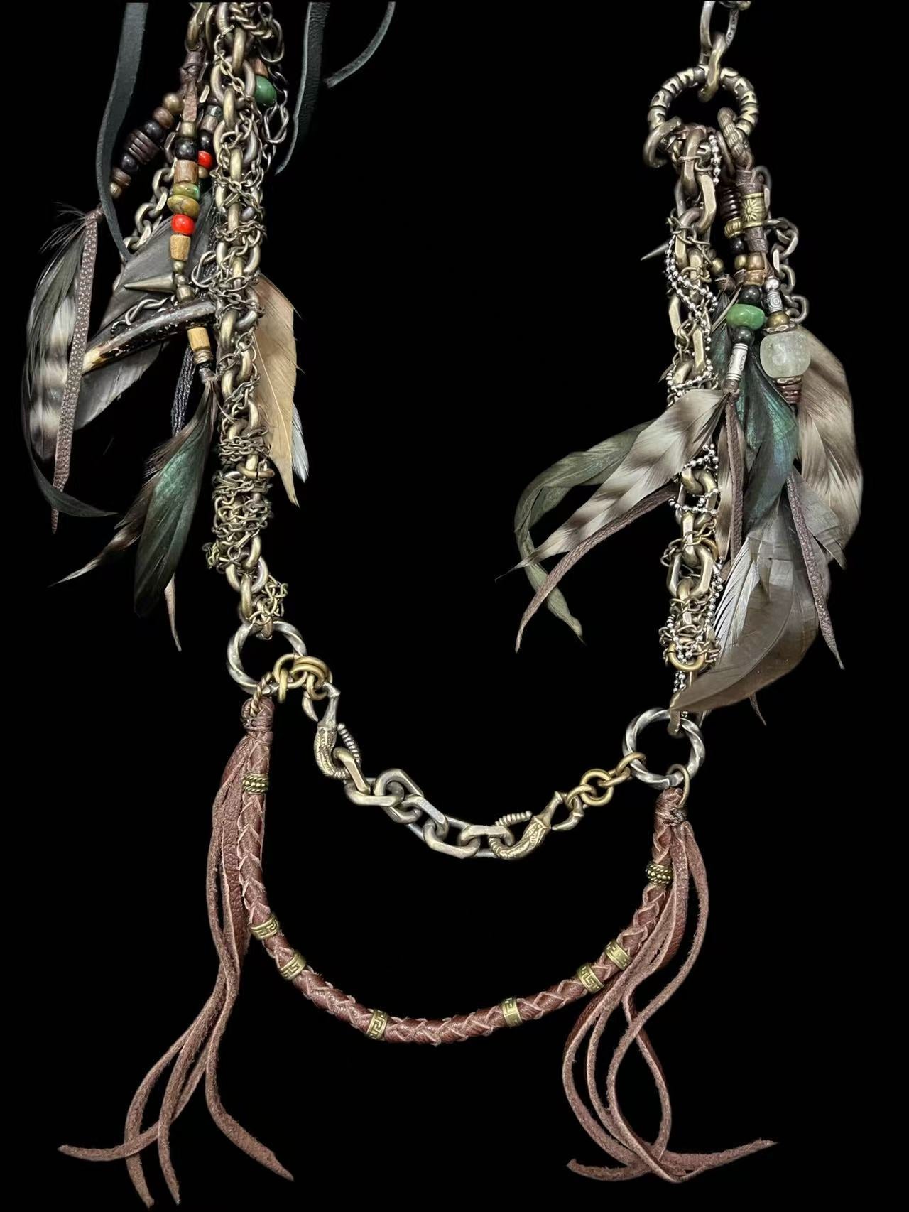 Brass Tribal Wallet Chain 02