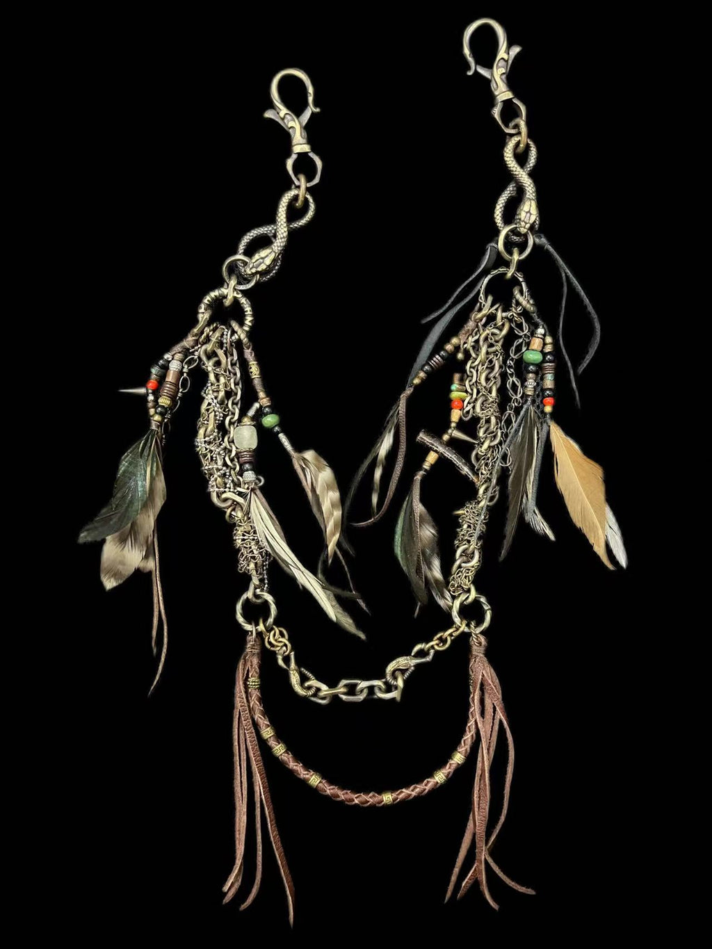 Brass Tribal Wallet Chain 02