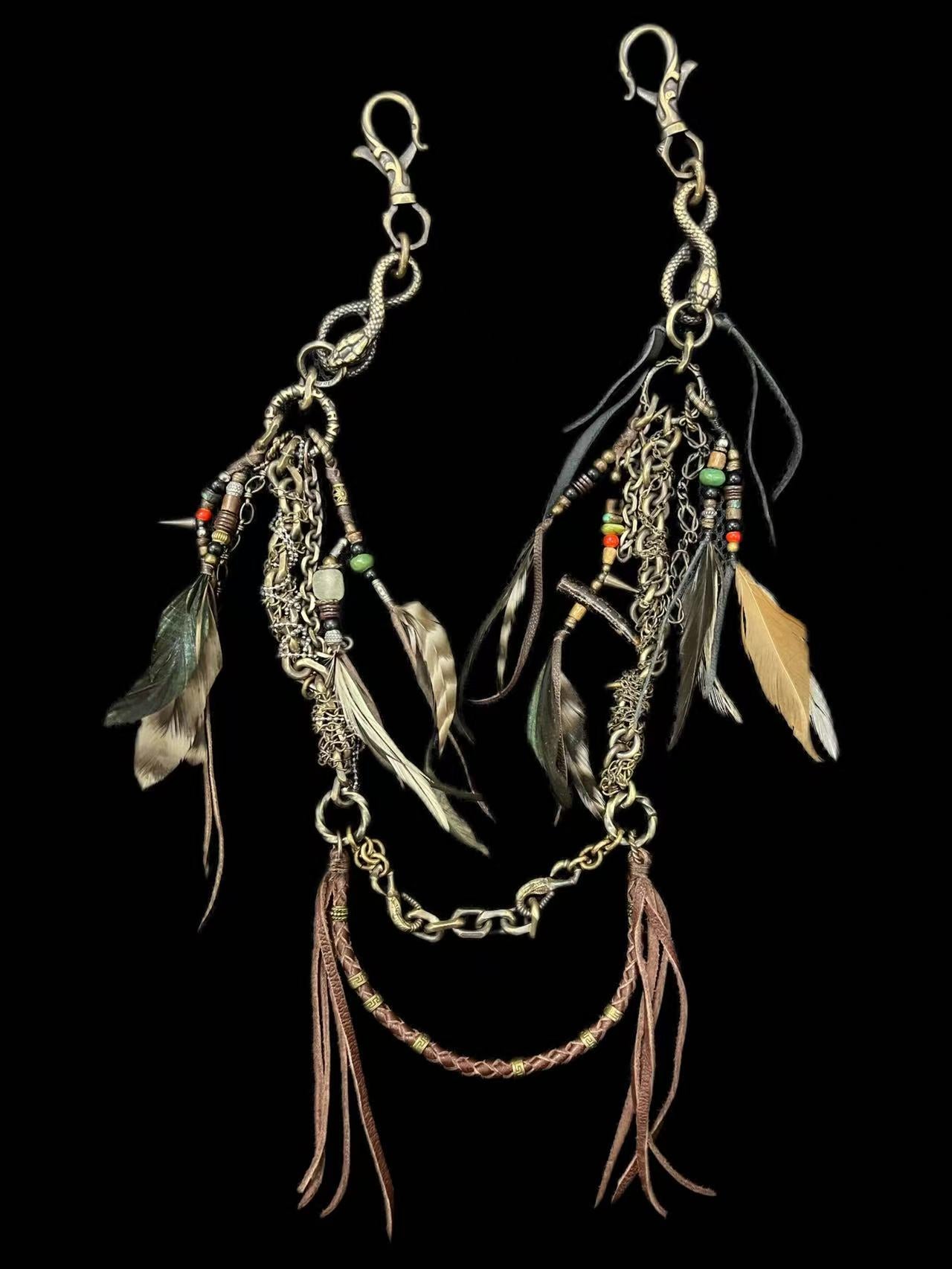 Brass Tribal Wallet Chain 02