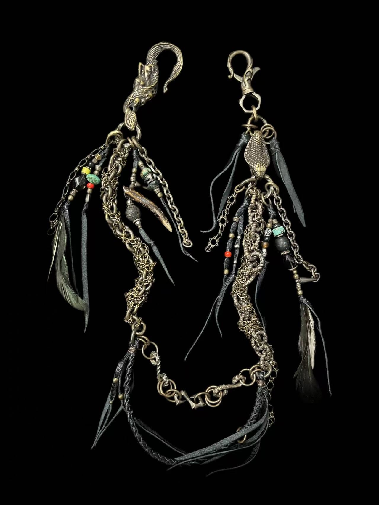 Brass Tribal Wallet Chain 01