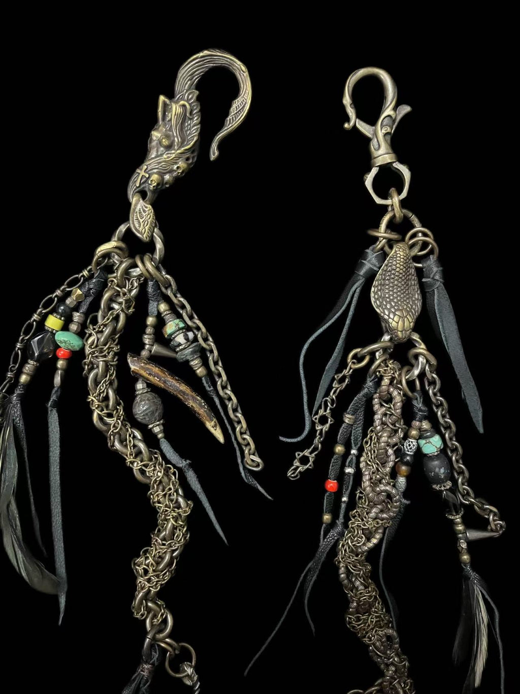 Brass Tribal Wallet Chain 01