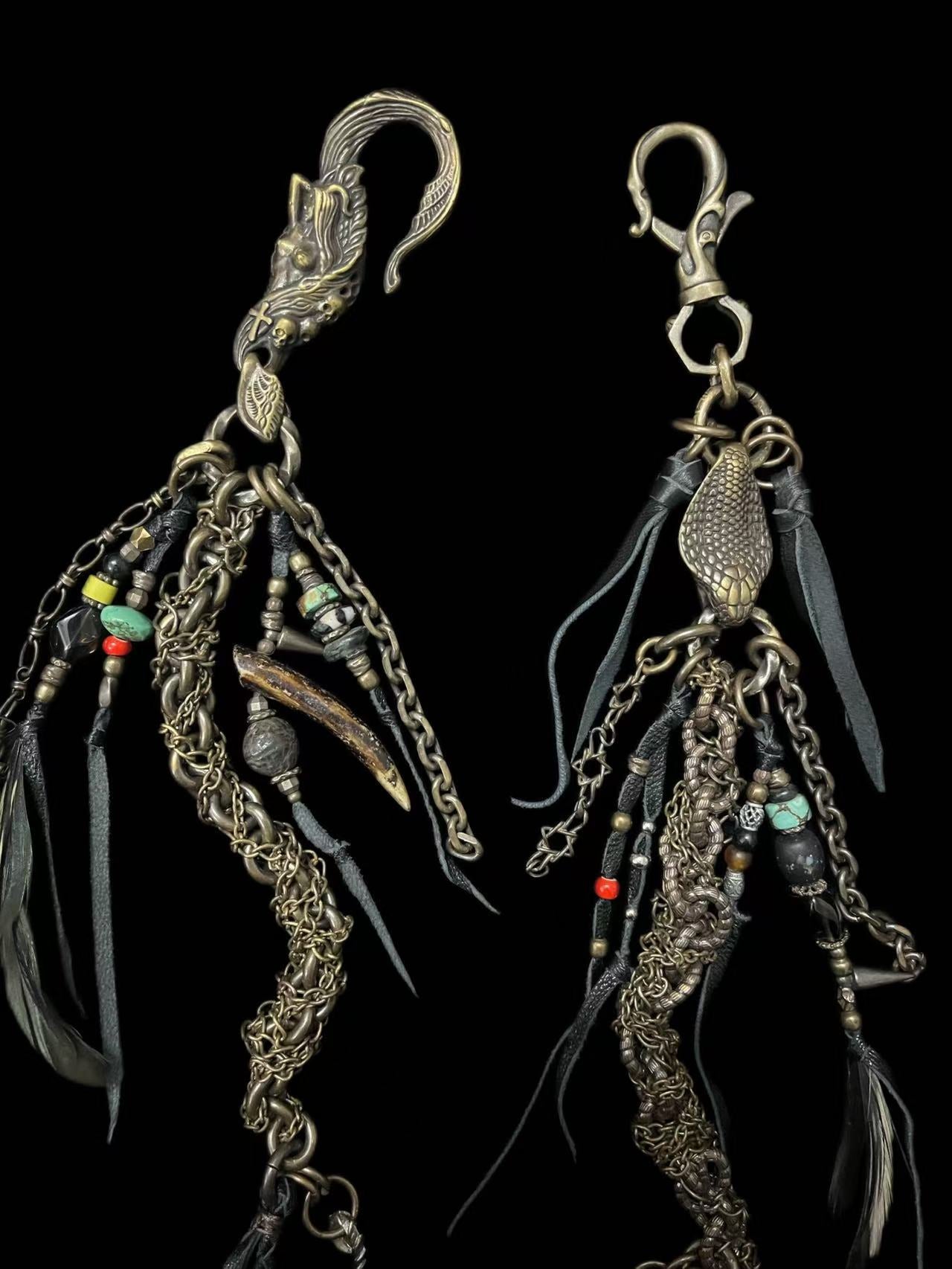 Brass Tribal Wallet Chain 01