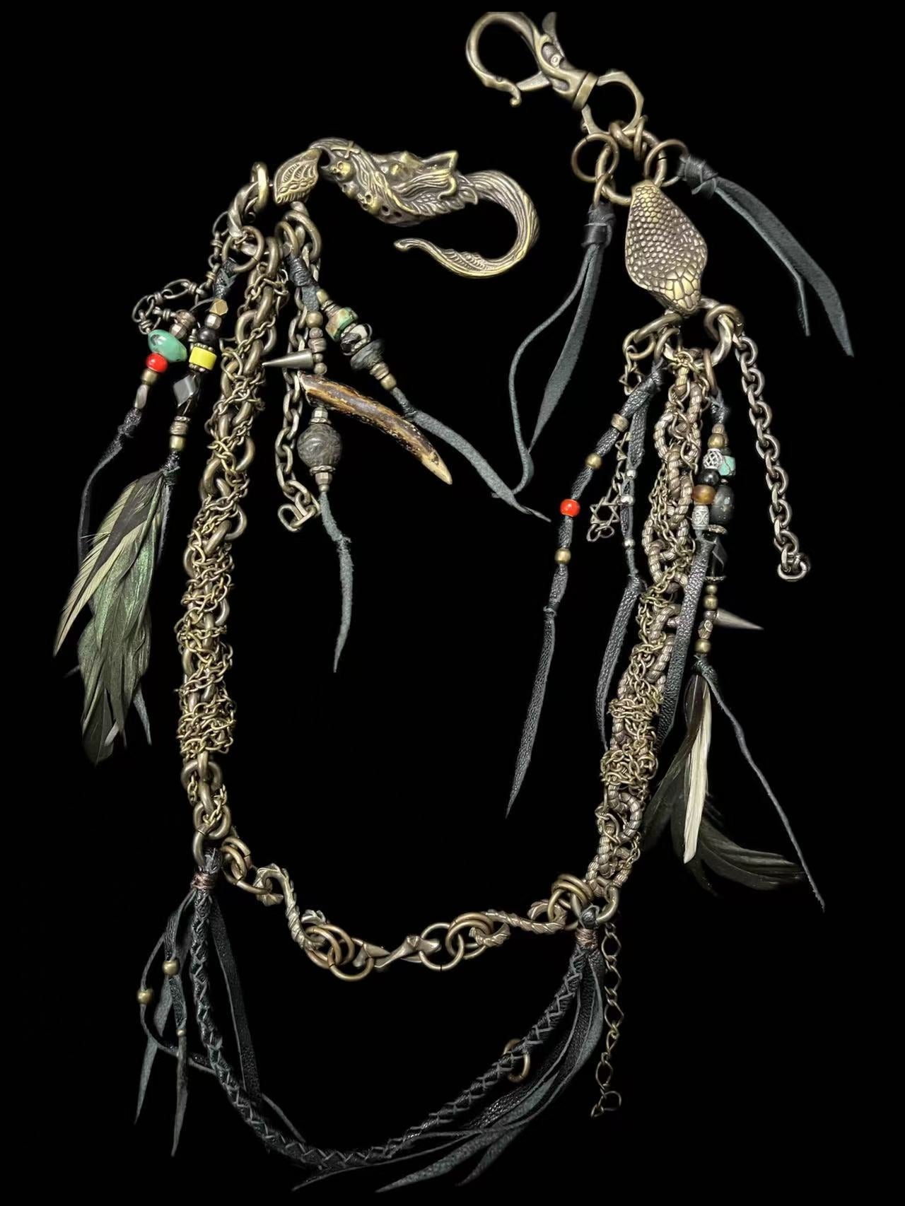Brass Tribal Wallet Chain 01