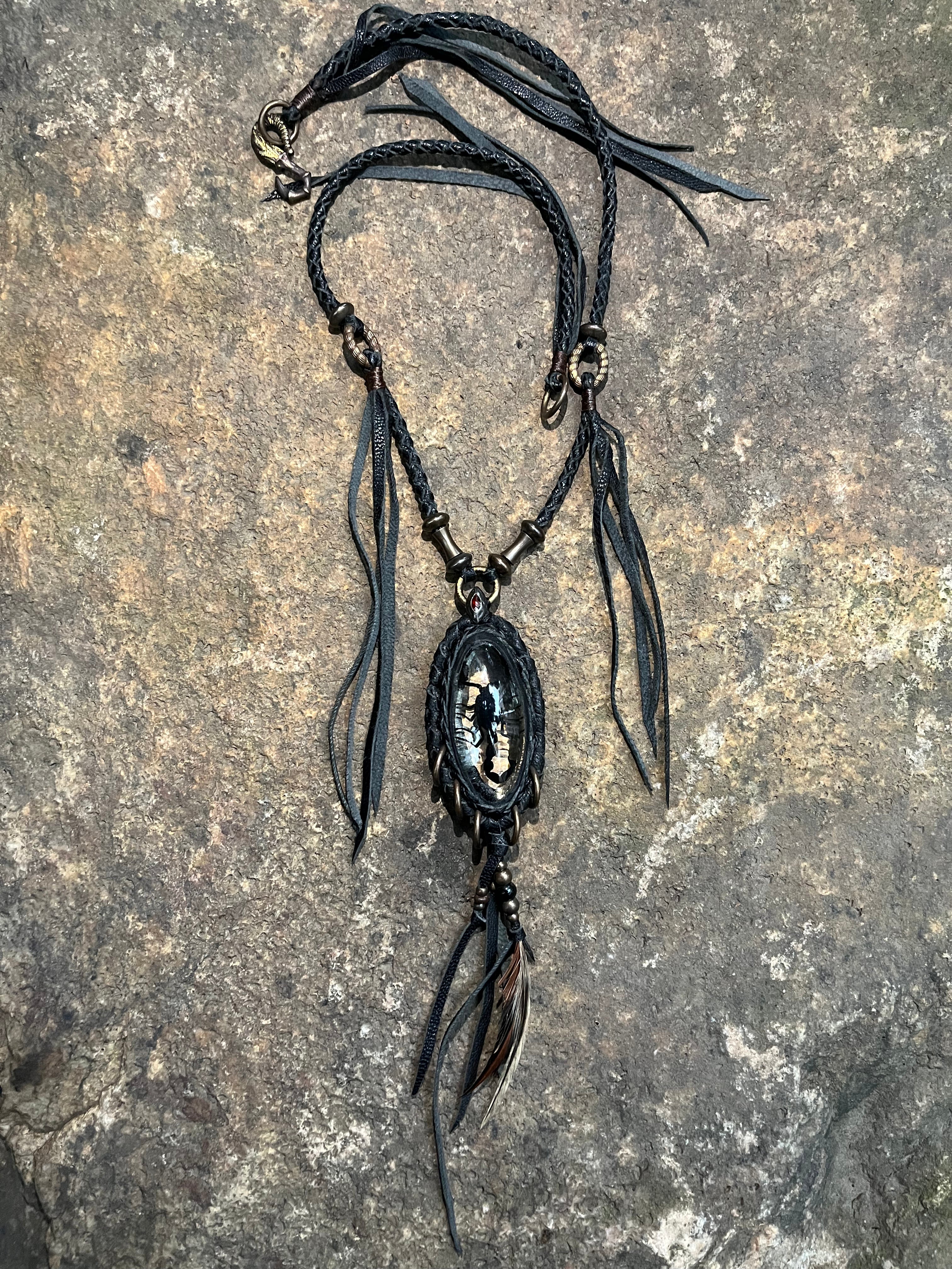 Scorpion Resin Necklace