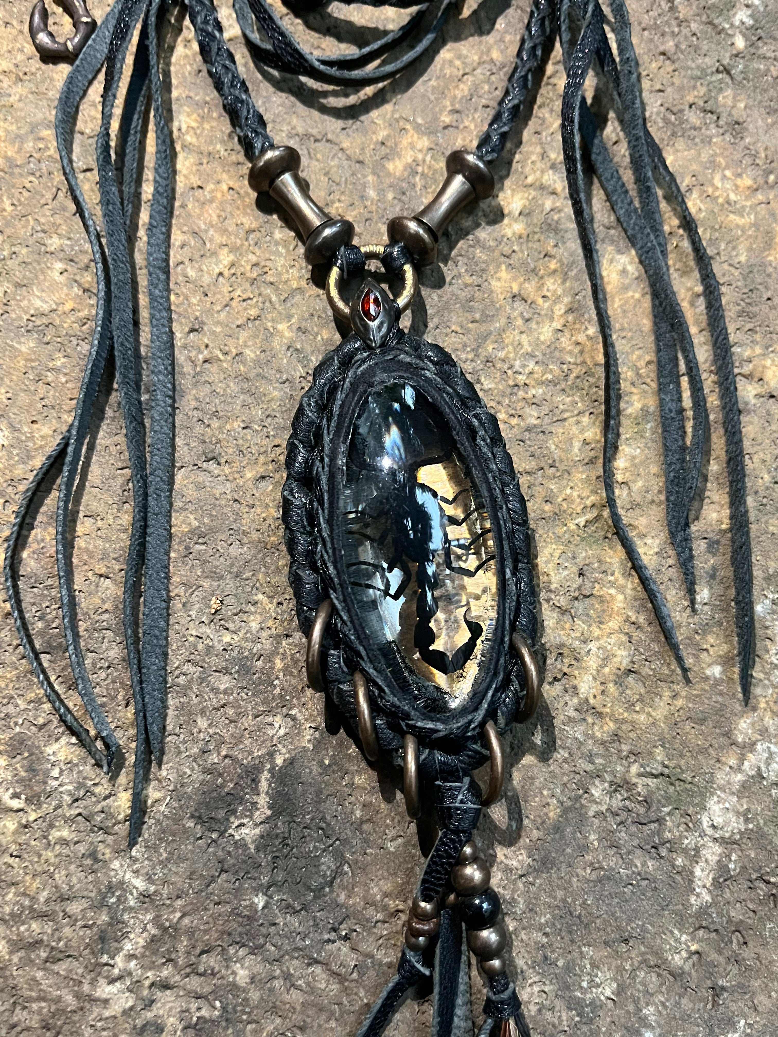 Scorpion Resin Necklace