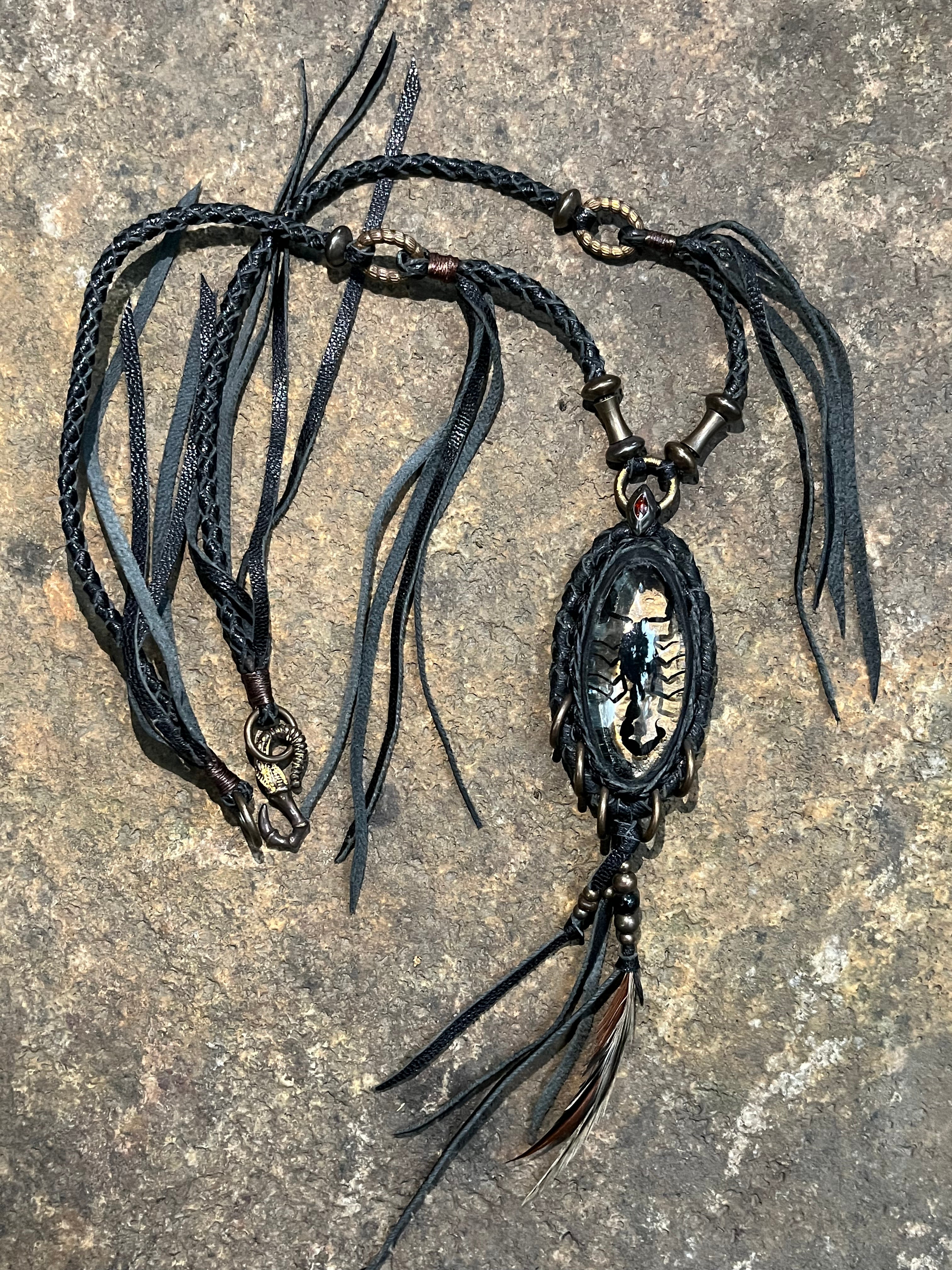 Scorpion Resin Necklace