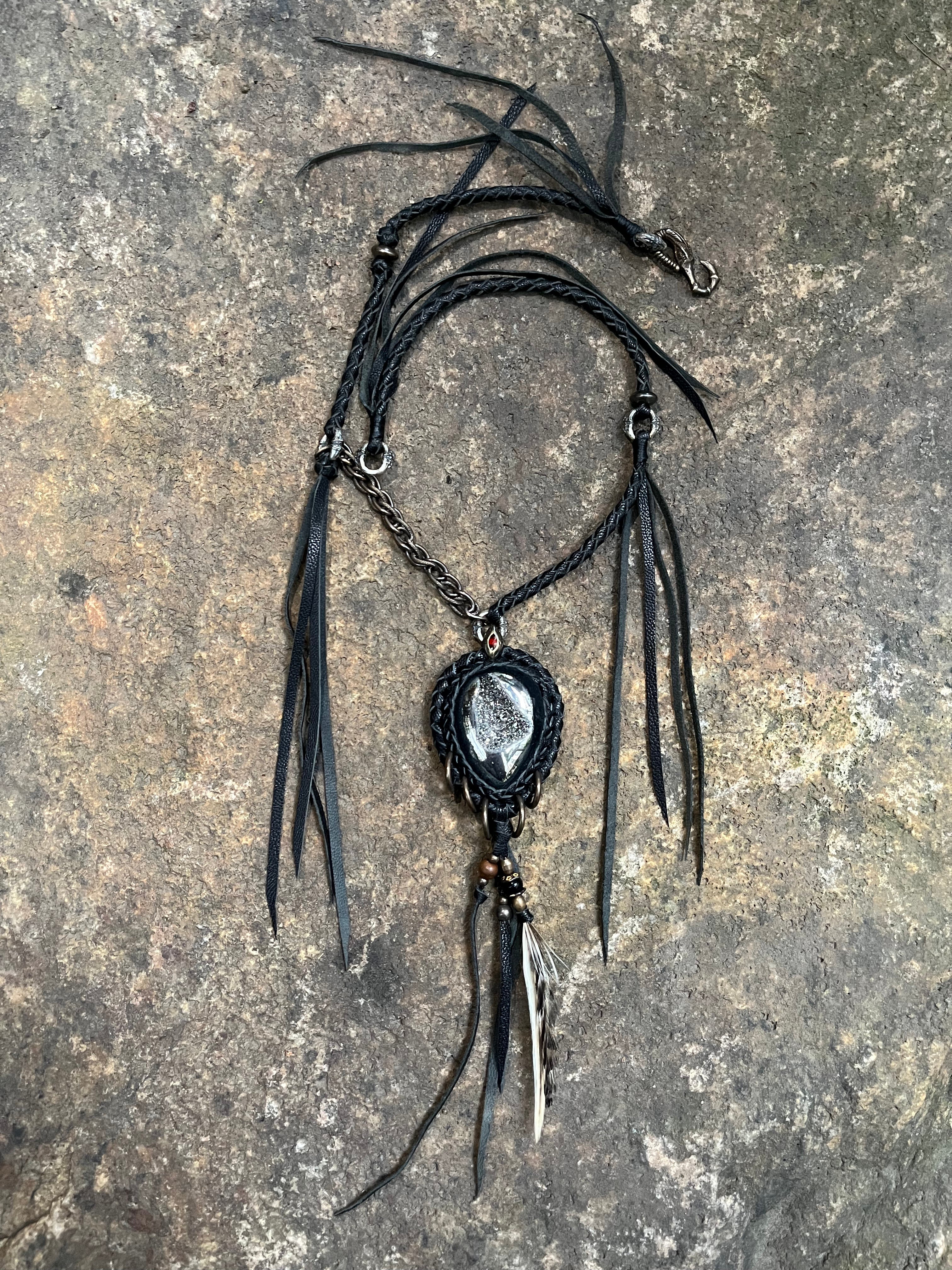 Silver Ore Raw Elements Necklace [1of1]