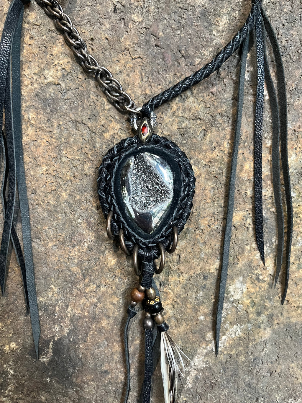 Silver Ore Raw Elements Necklace [1of1]