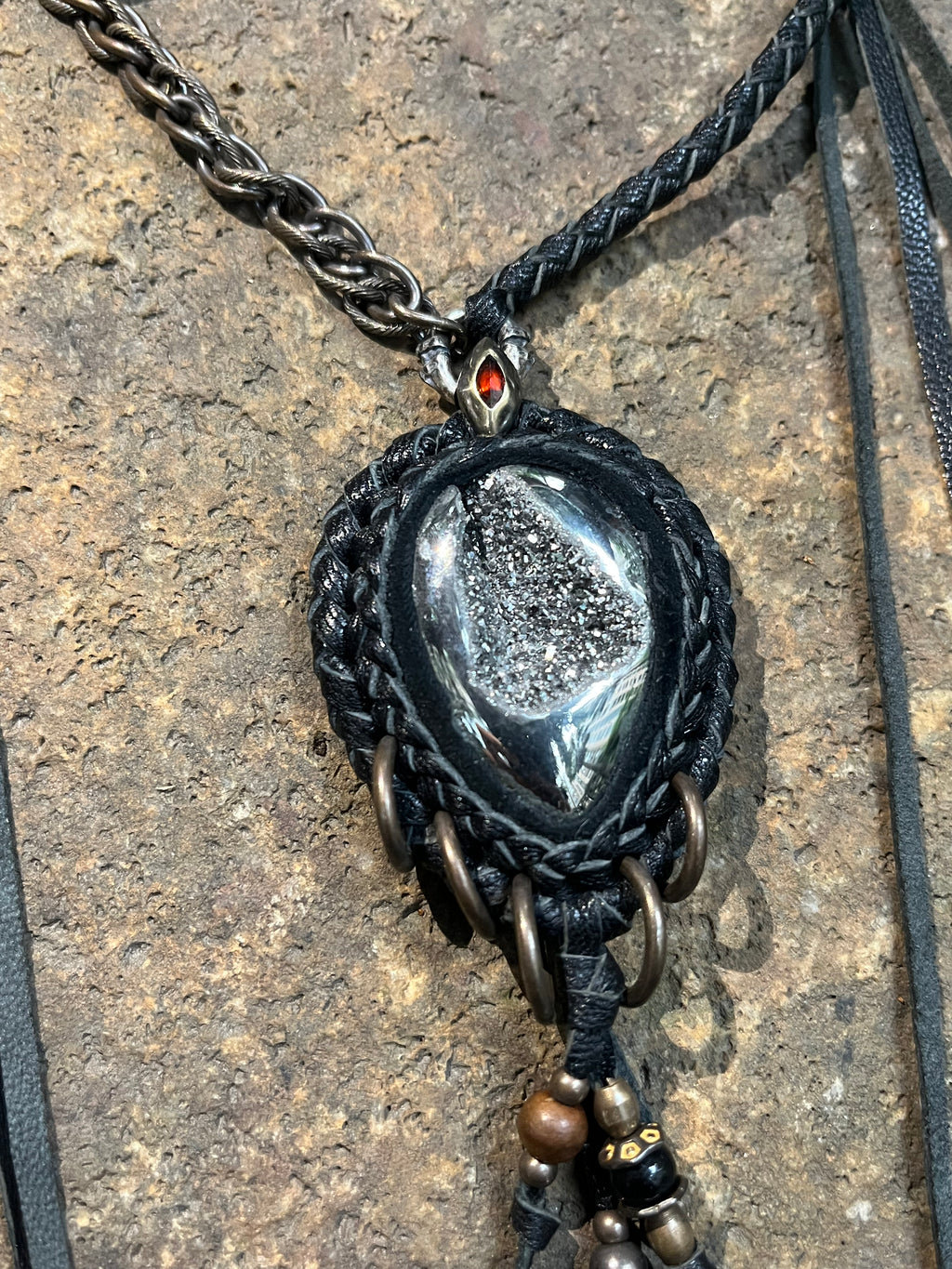 Silver Ore Raw Elements Necklace [1of1]