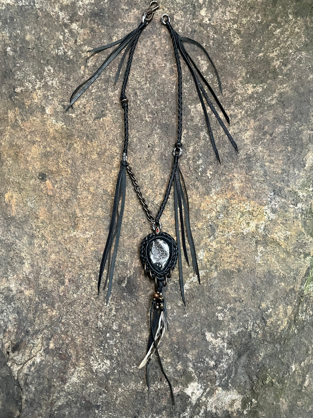 Silver Ore Raw Elements Necklace [1of1]