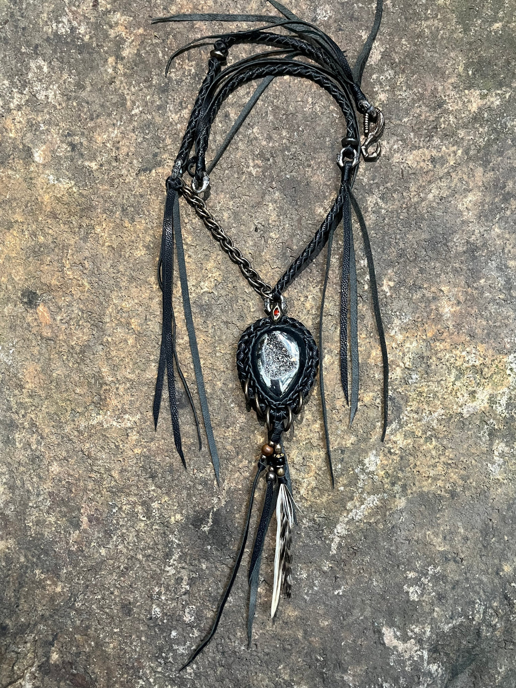 Silver Ore Raw Elements Necklace [1of1]