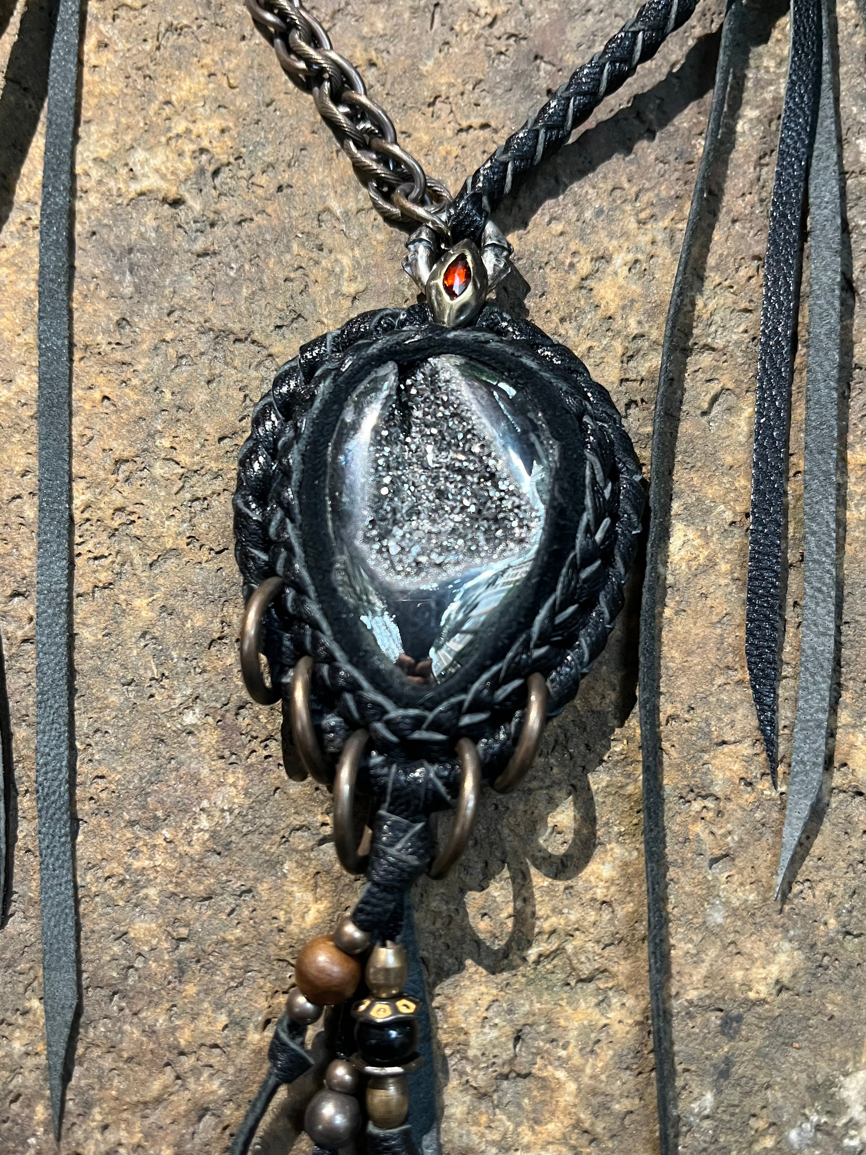 Silver Ore Raw Elements Necklace [1of1]