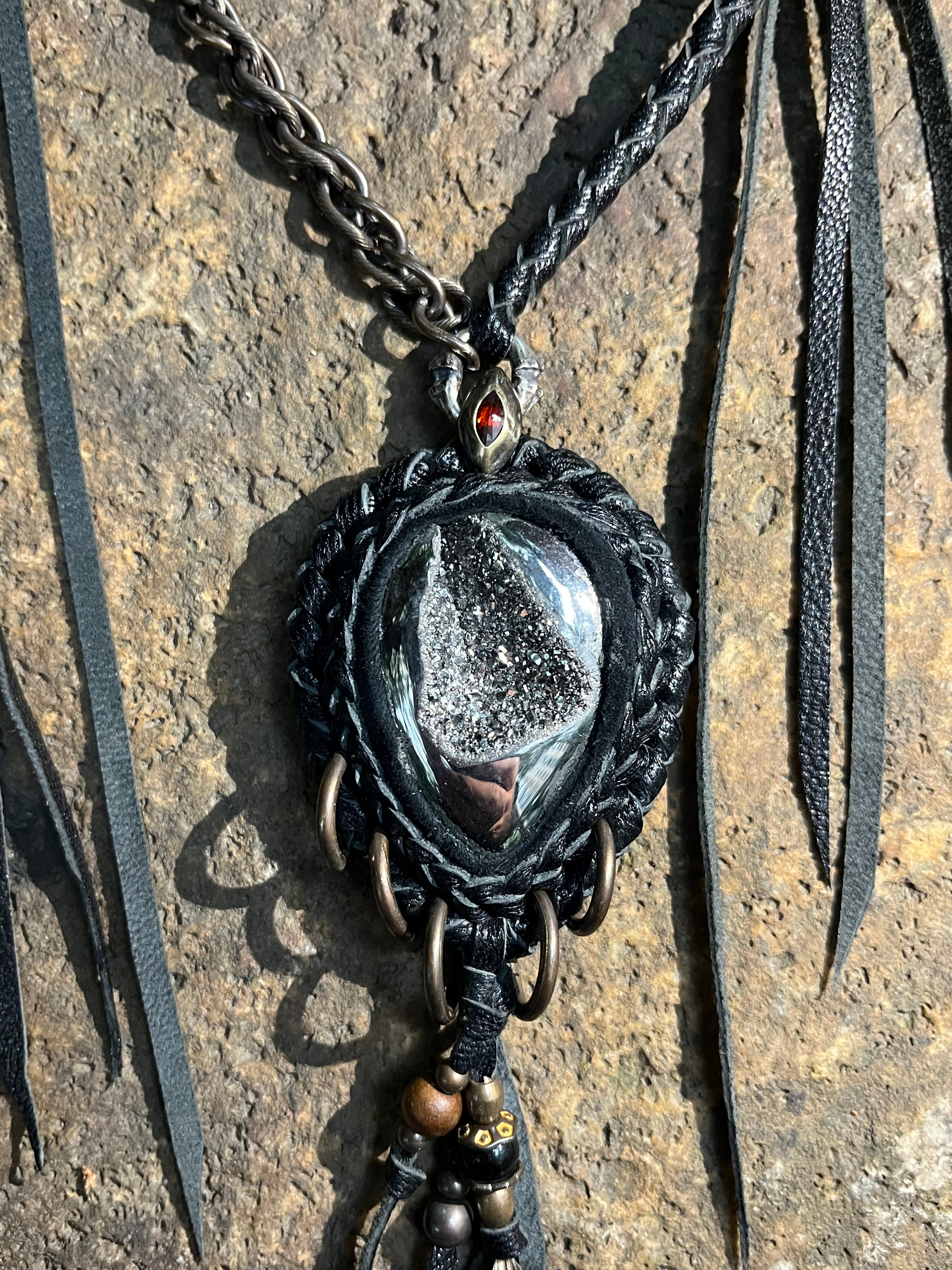 Silver Ore Raw Elements Necklace [1of1]