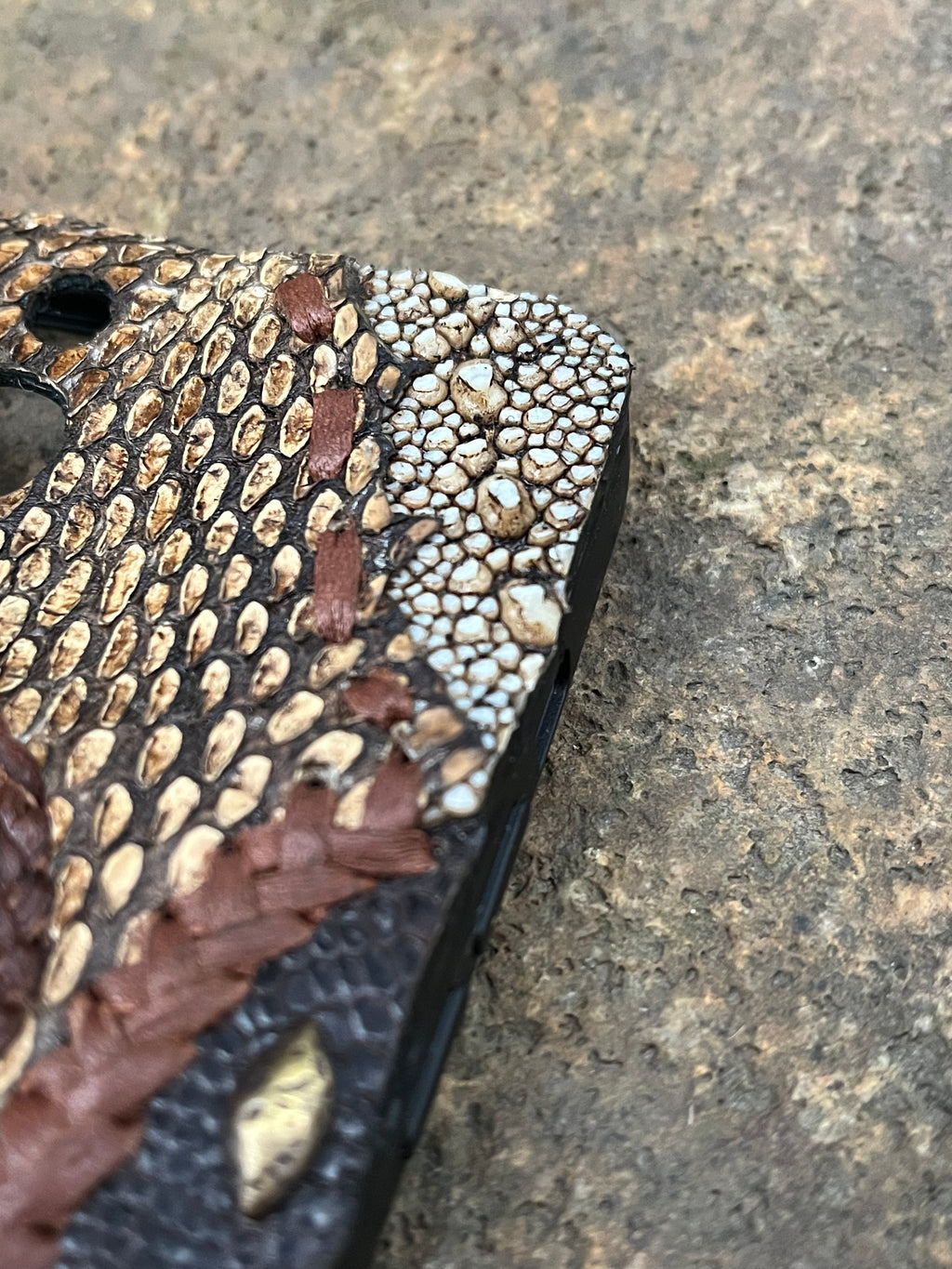 Citrine & Cobra Patchwork Phone Case