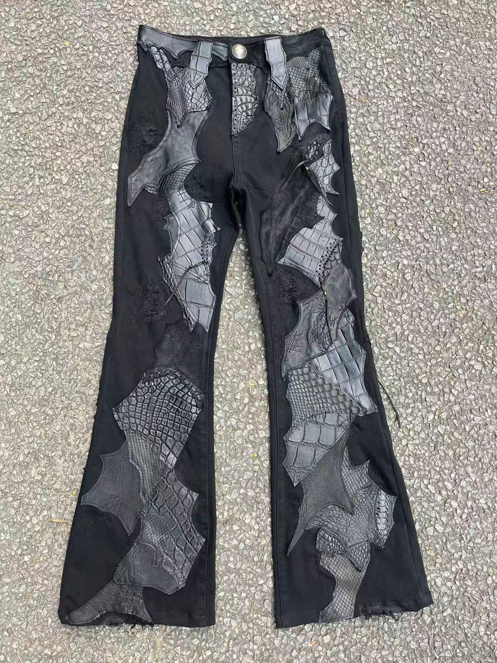 Multi-Leather Patchwork Trousers [1-of-1]