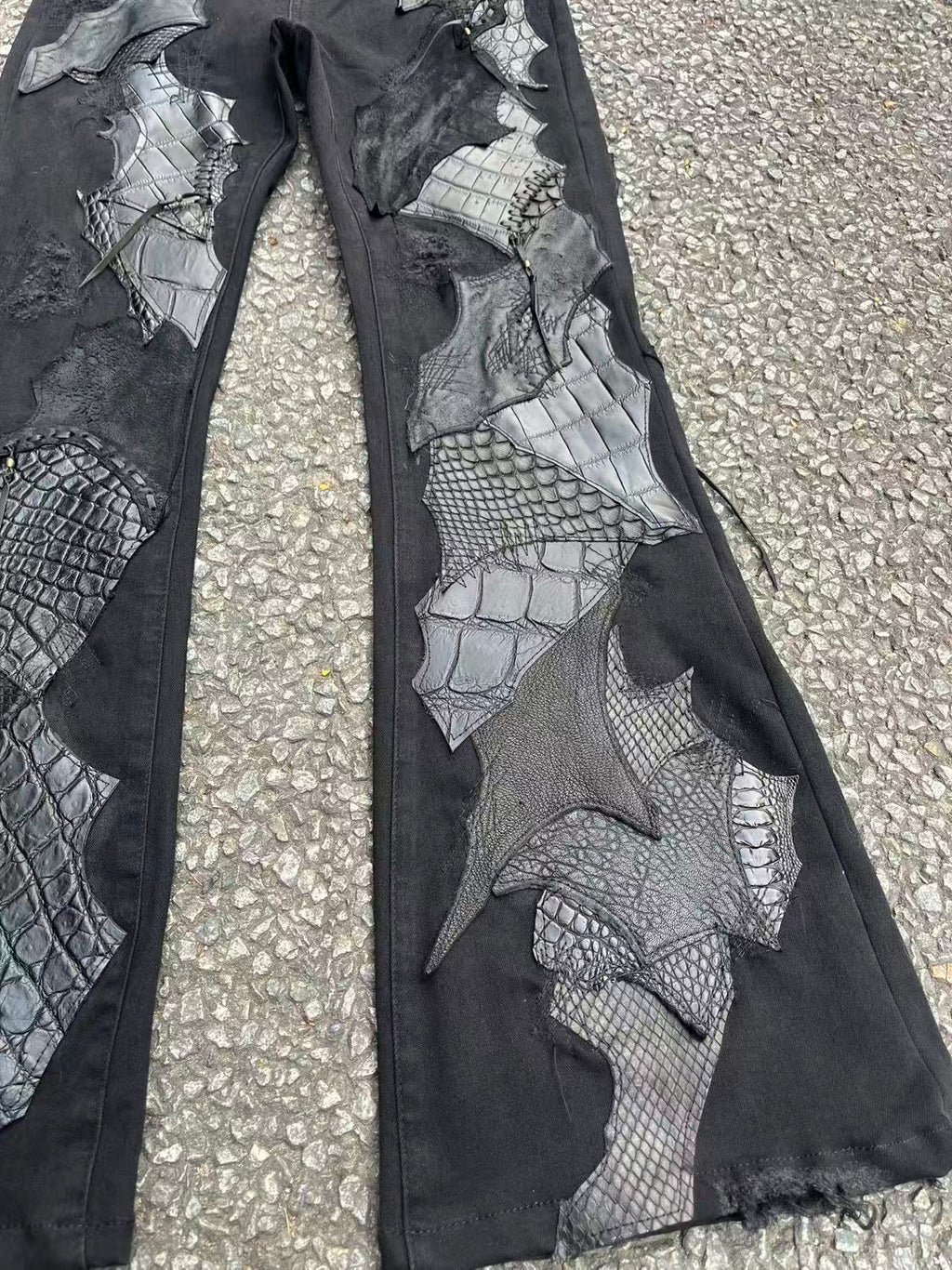 Multi-Leather Patchwork Trousers [1-of-1]