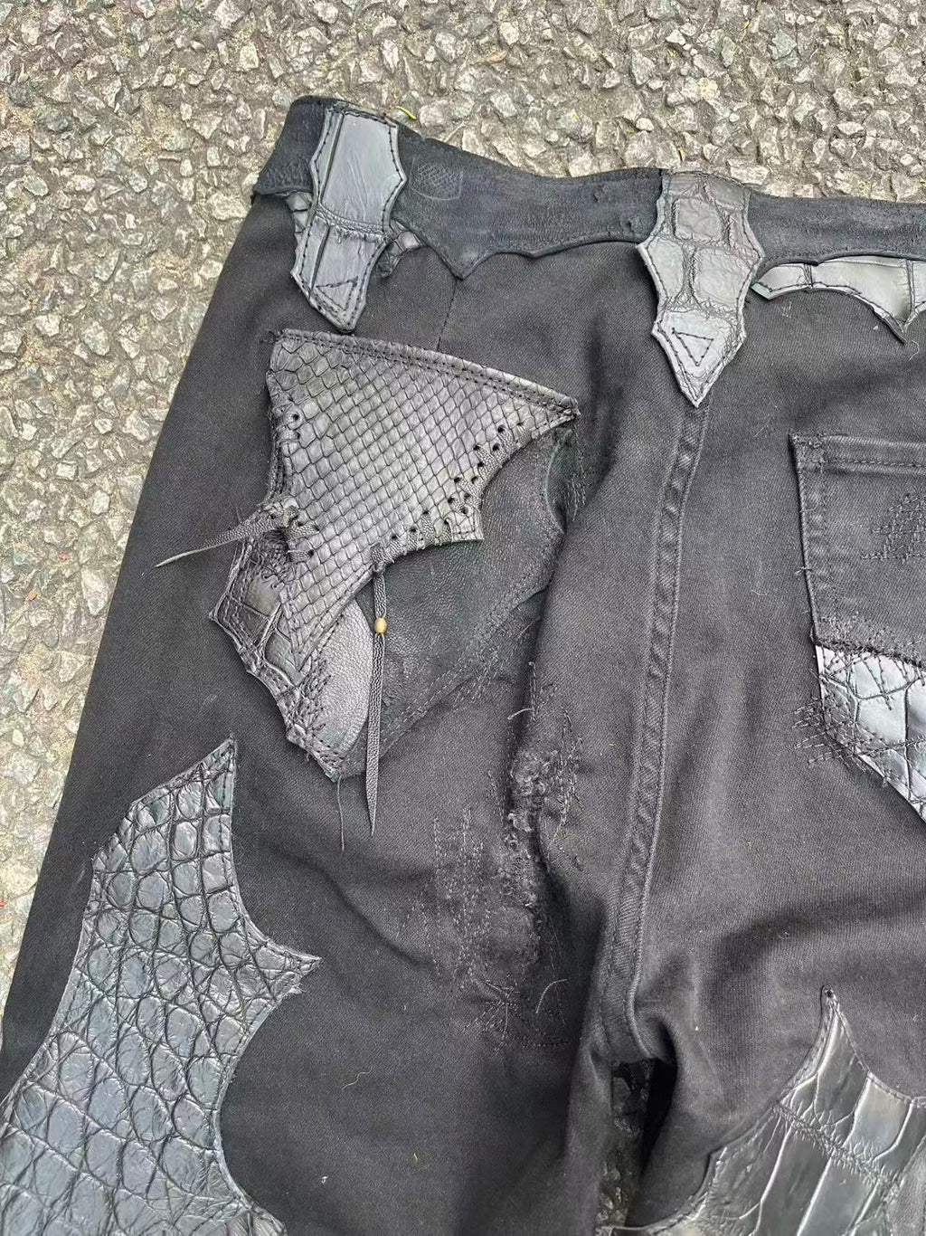 Multi-Leather Patchwork Trousers [1-of-1]