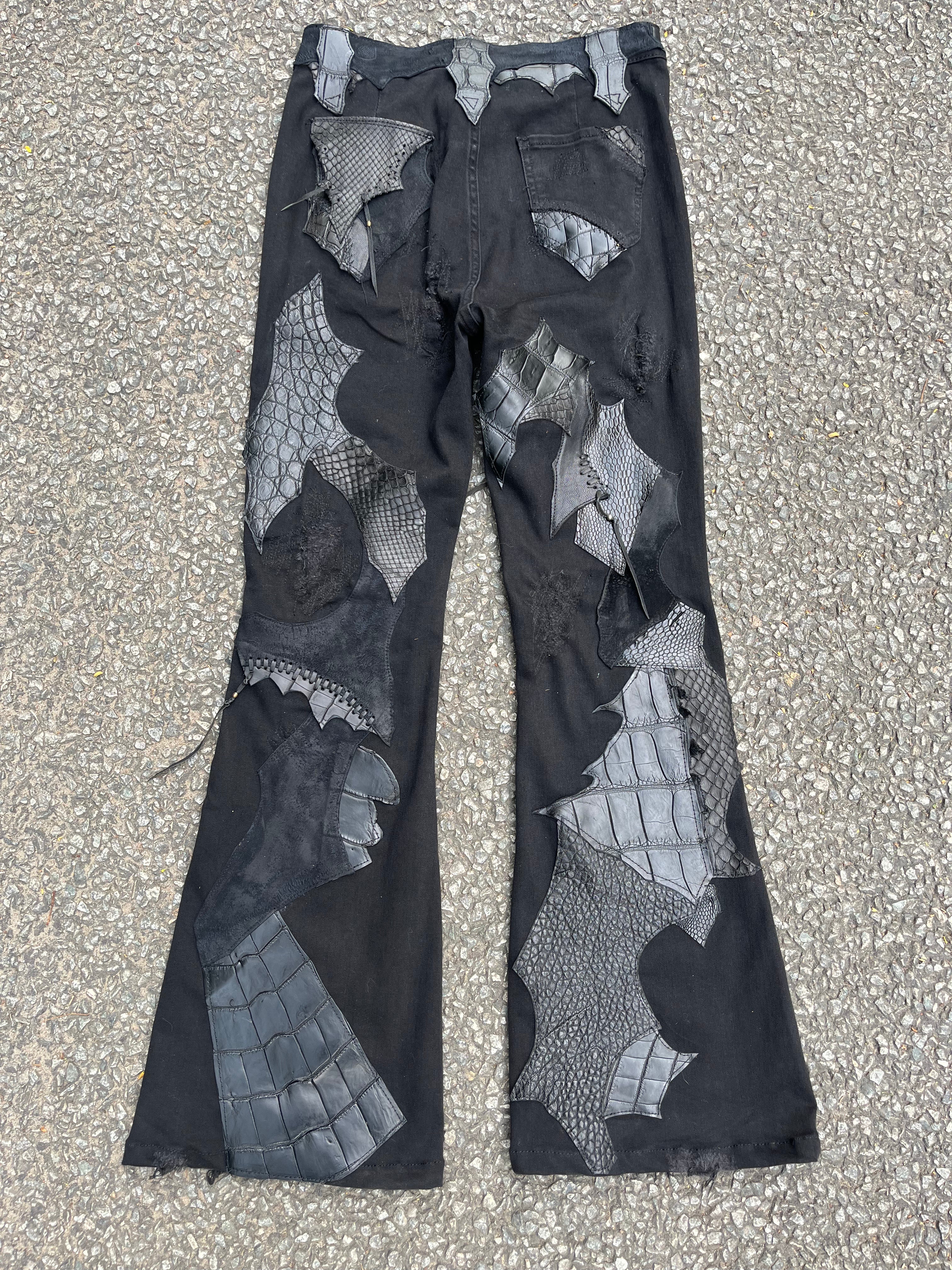 Multi-Leather Patchwork Trousers [1-of-1]