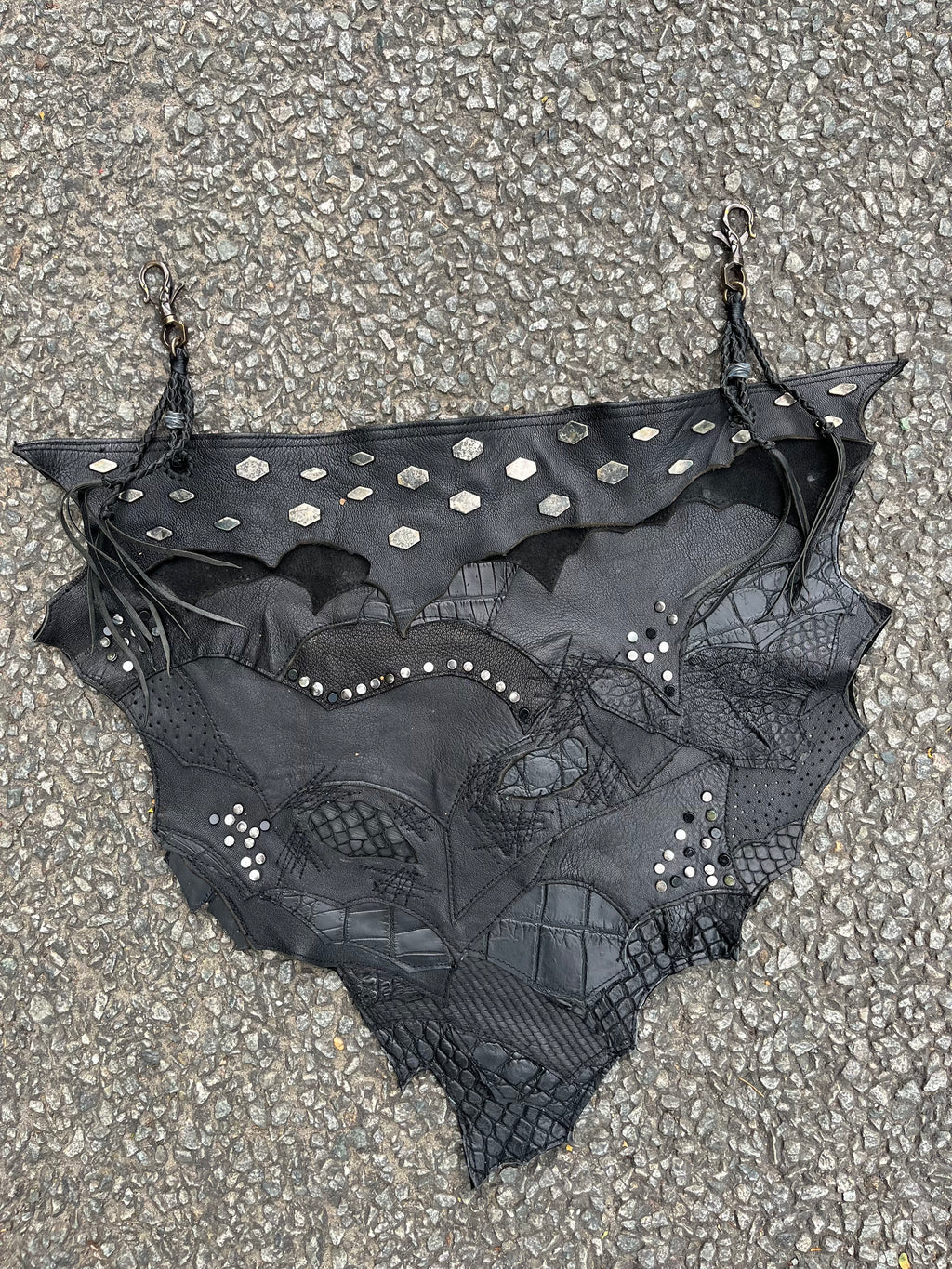 Dark Armor Patchwork Leather Apron [1-of-1]