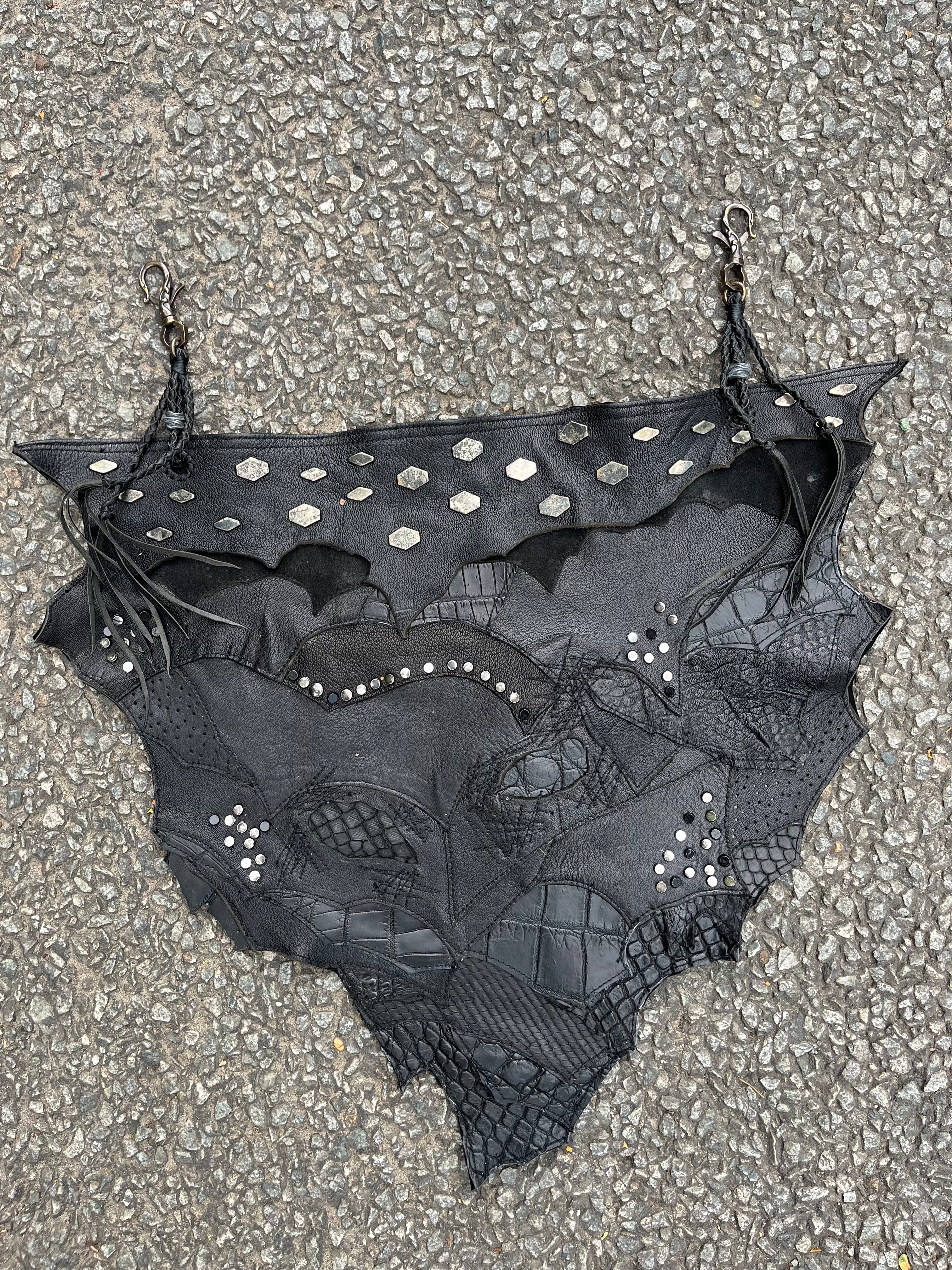 Dark Armor Patchwork Leather Apron [1-of-1]