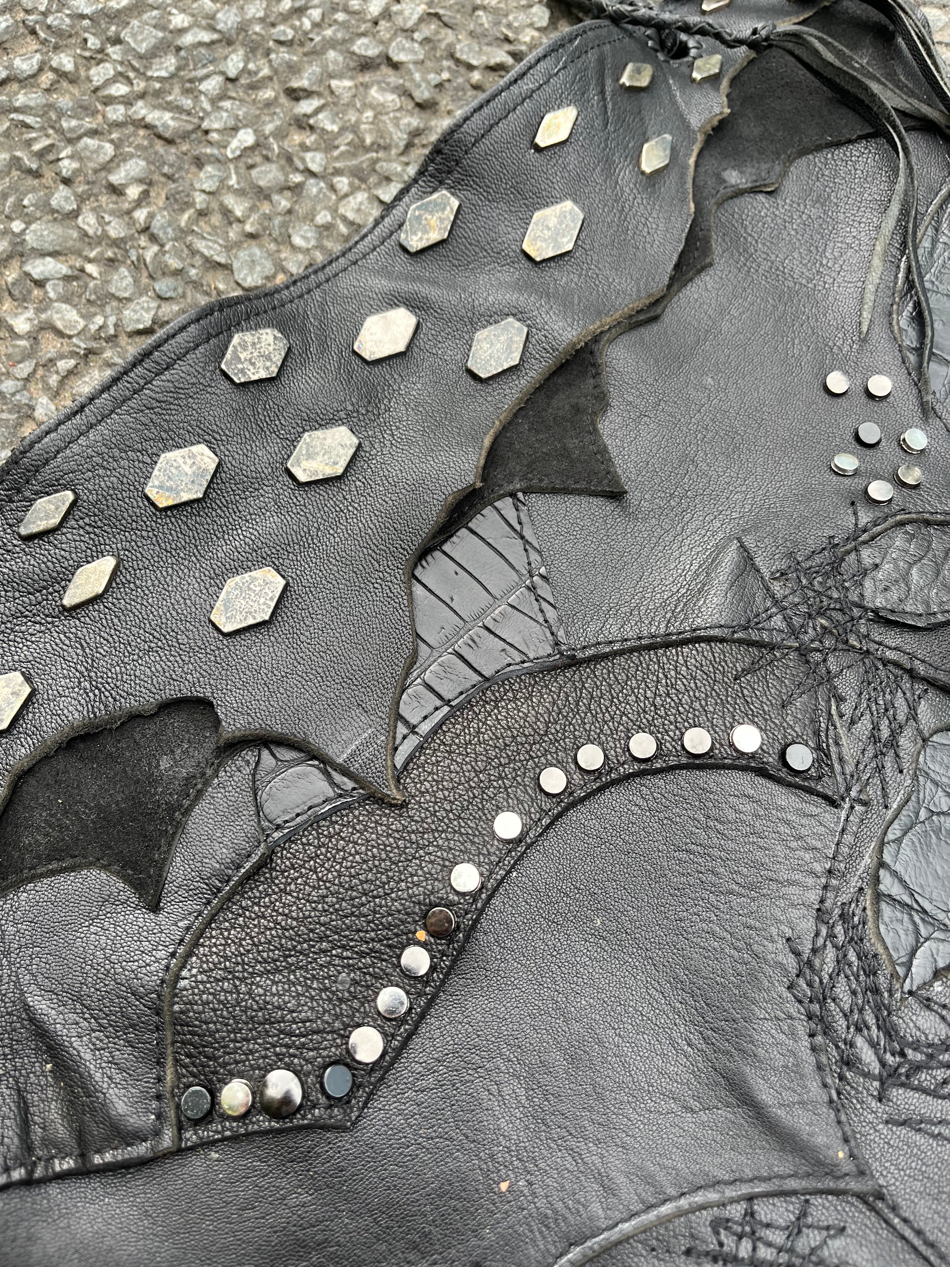 Dark Armor Patchwork Leather Apron [1-of-1]