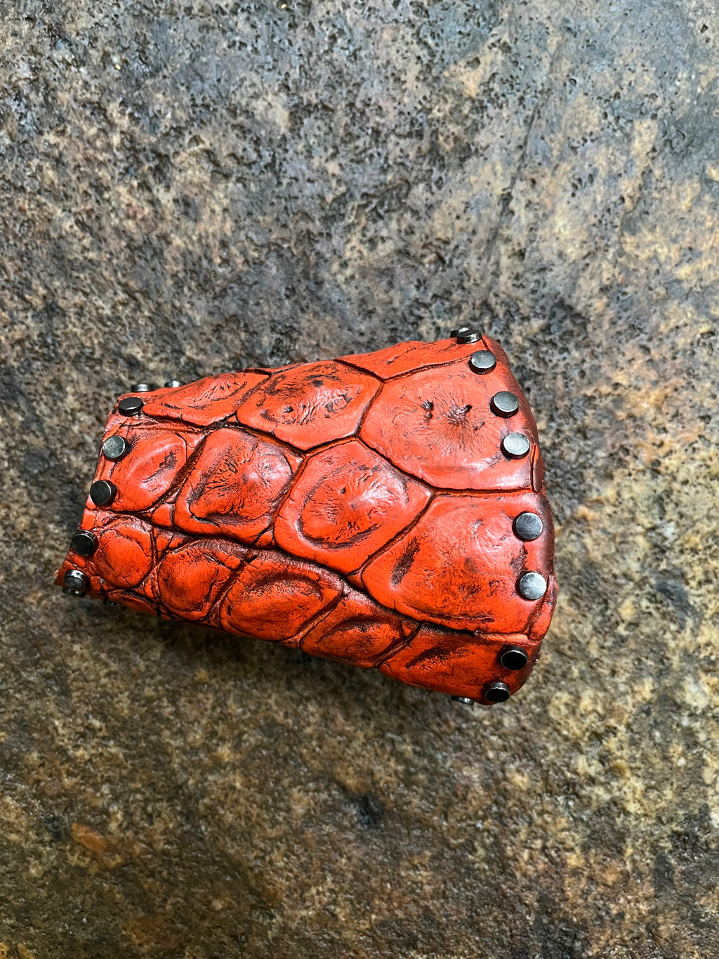 Mexican Coin & Exotic Crocodile Bracelet