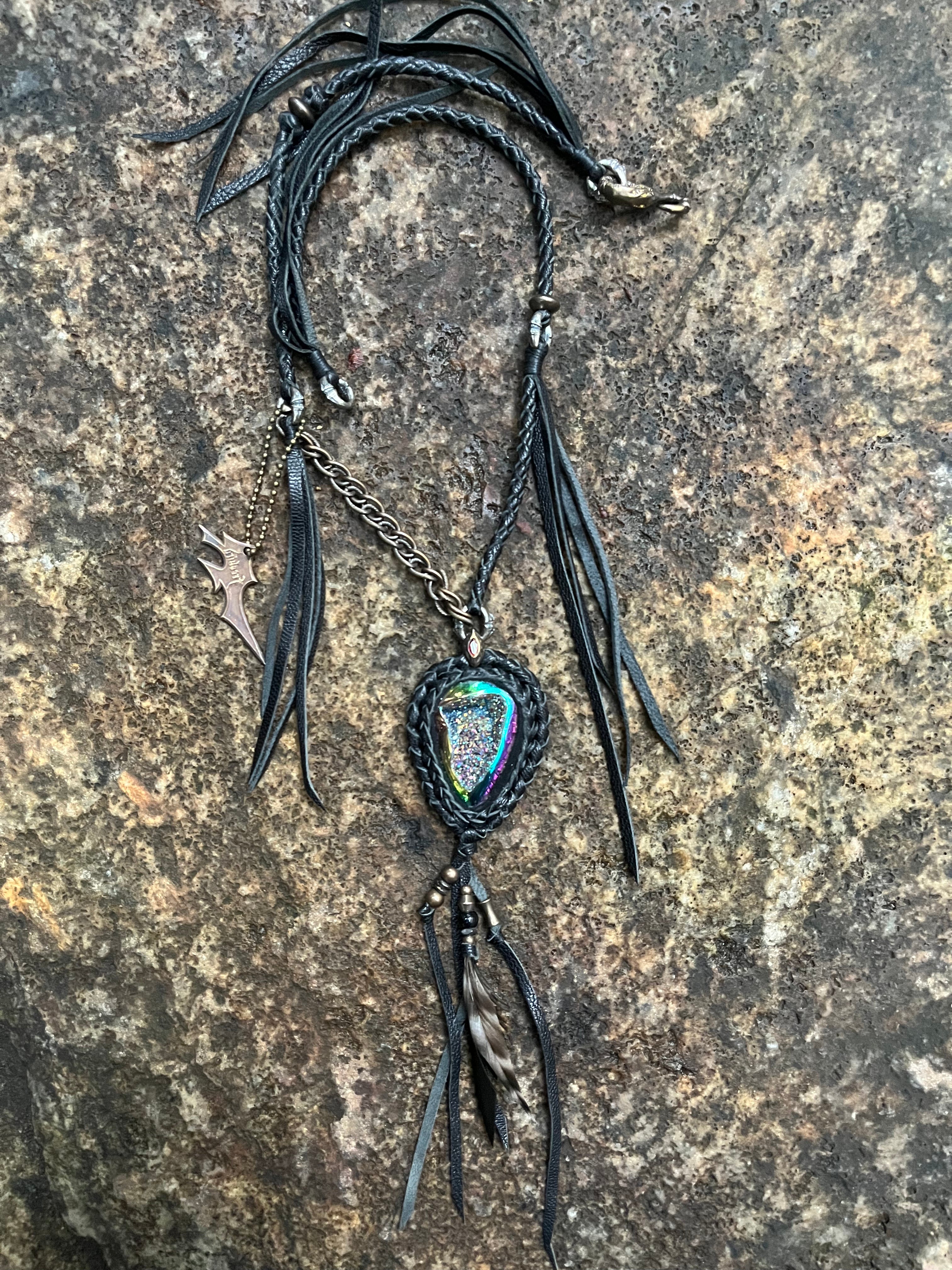 Iridescent Hematite & Mixed Metal Necklace [1-of-1]