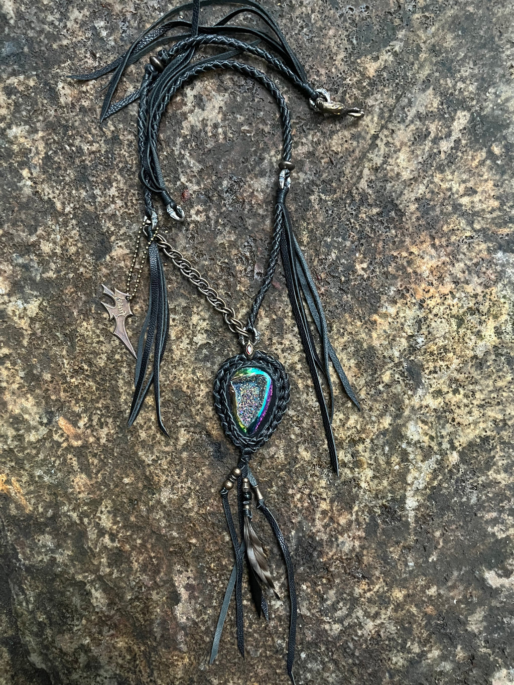 Iridescent Hematite & Mixed Metal Necklace [1-of-1]