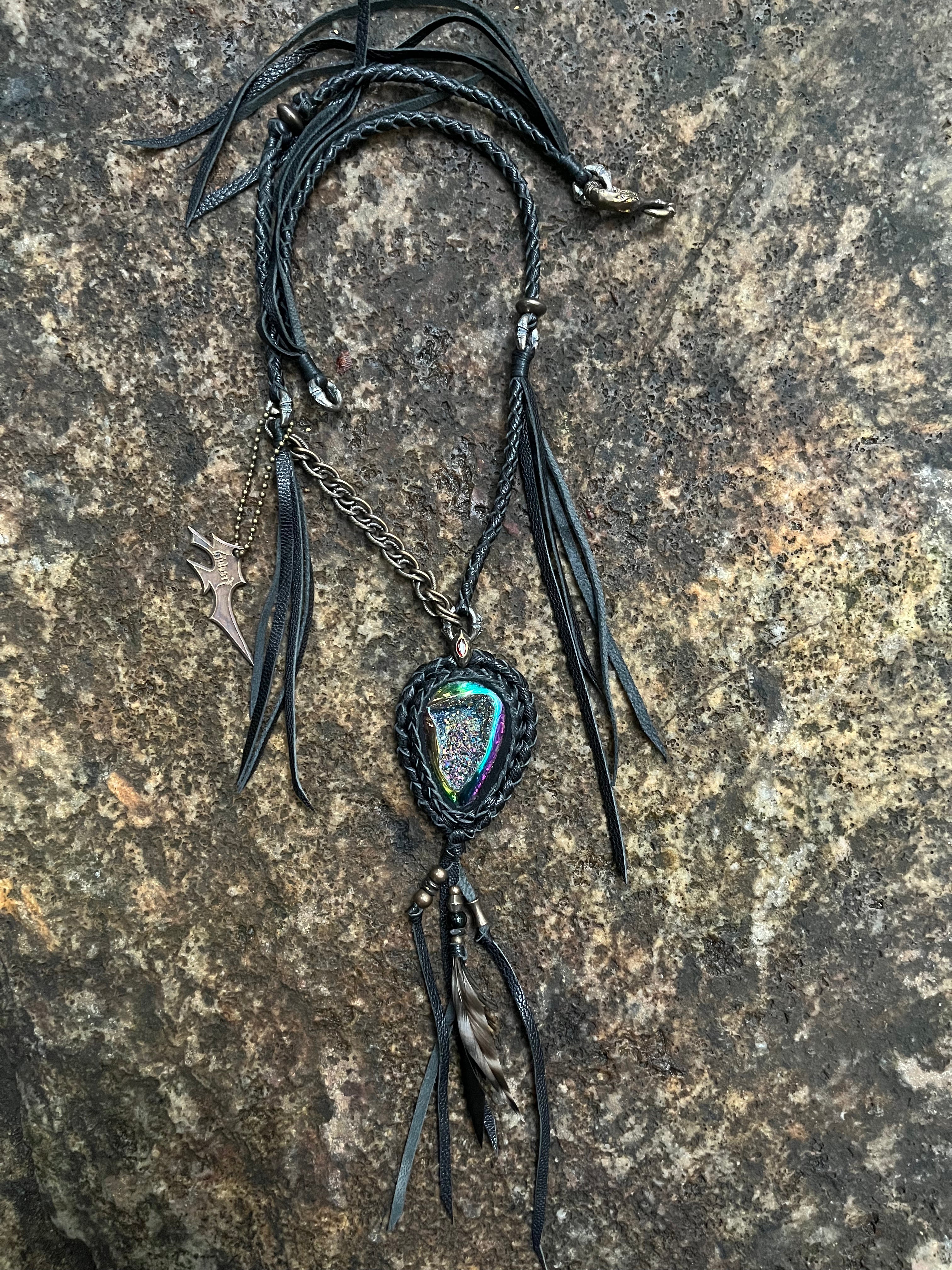 Iridescent Hematite & Mixed Metal Necklace [1-of-1]