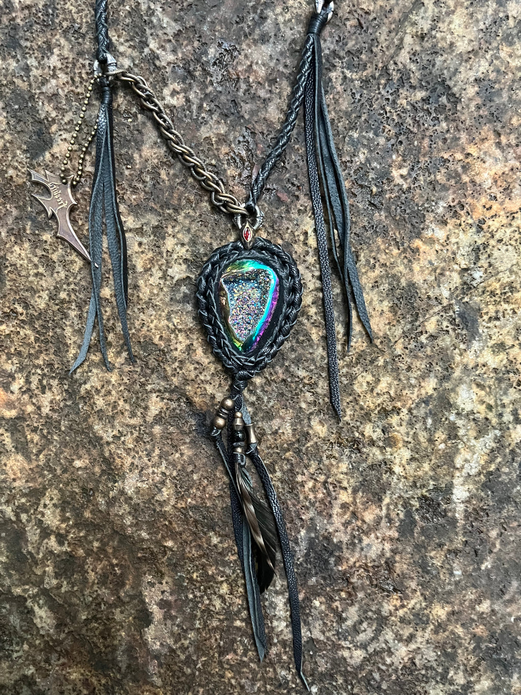 Iridescent Hematite & Mixed Metal Necklace [1-of-1]