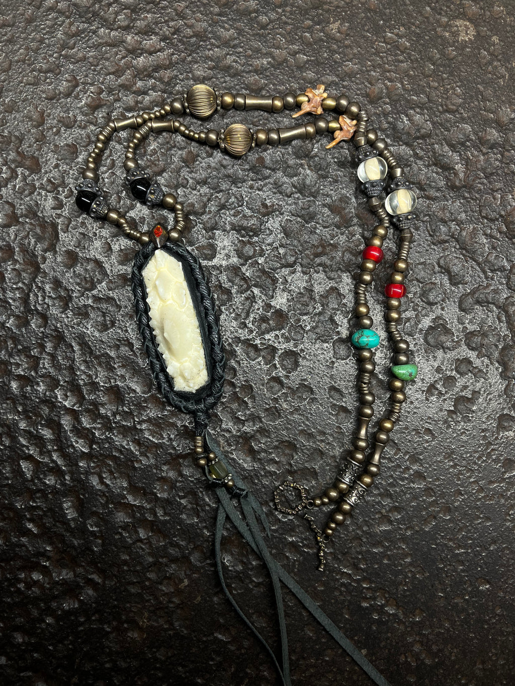 Primitive Animal Skin Necklace