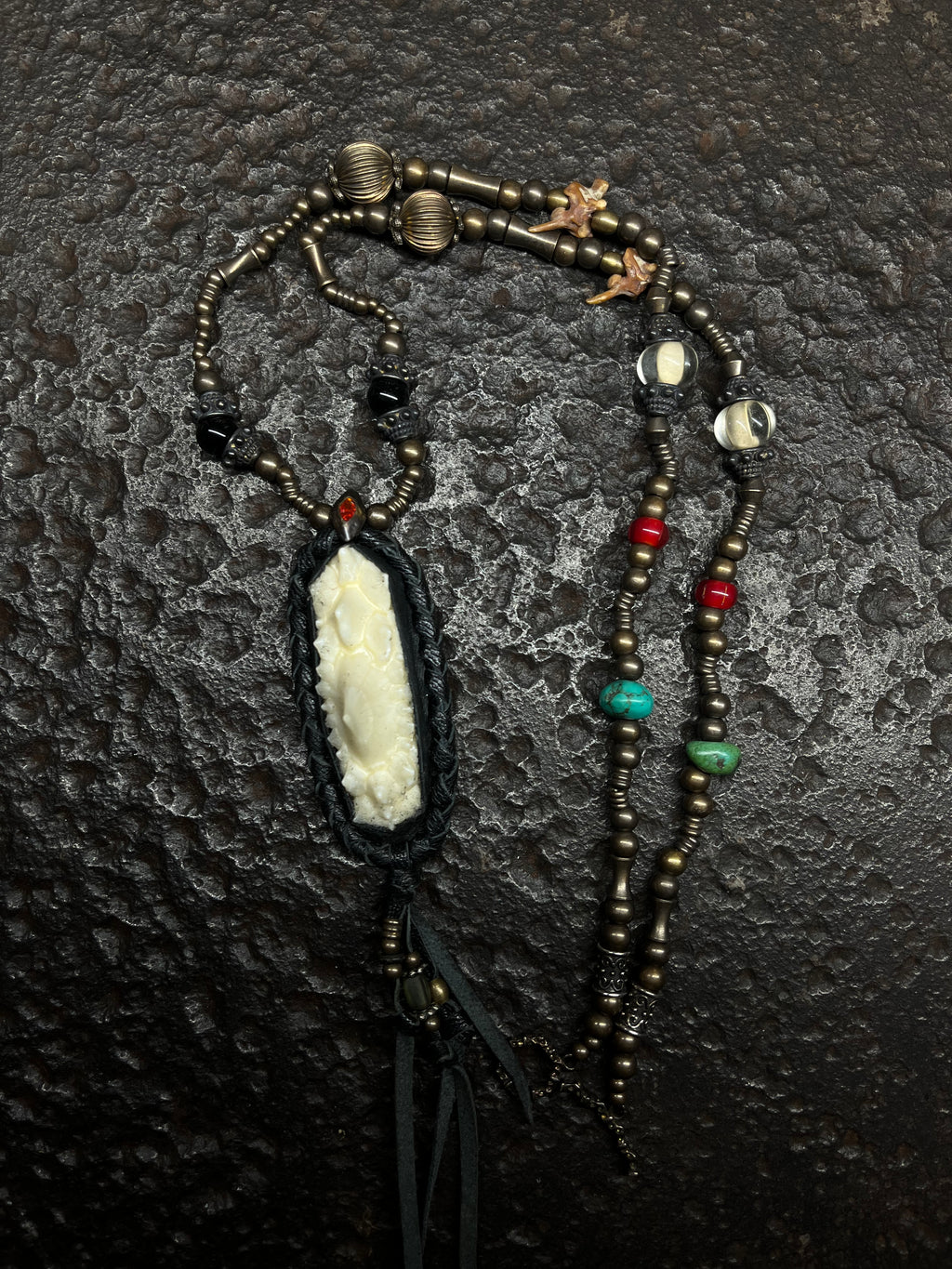 Primitive Animal Skin Necklace