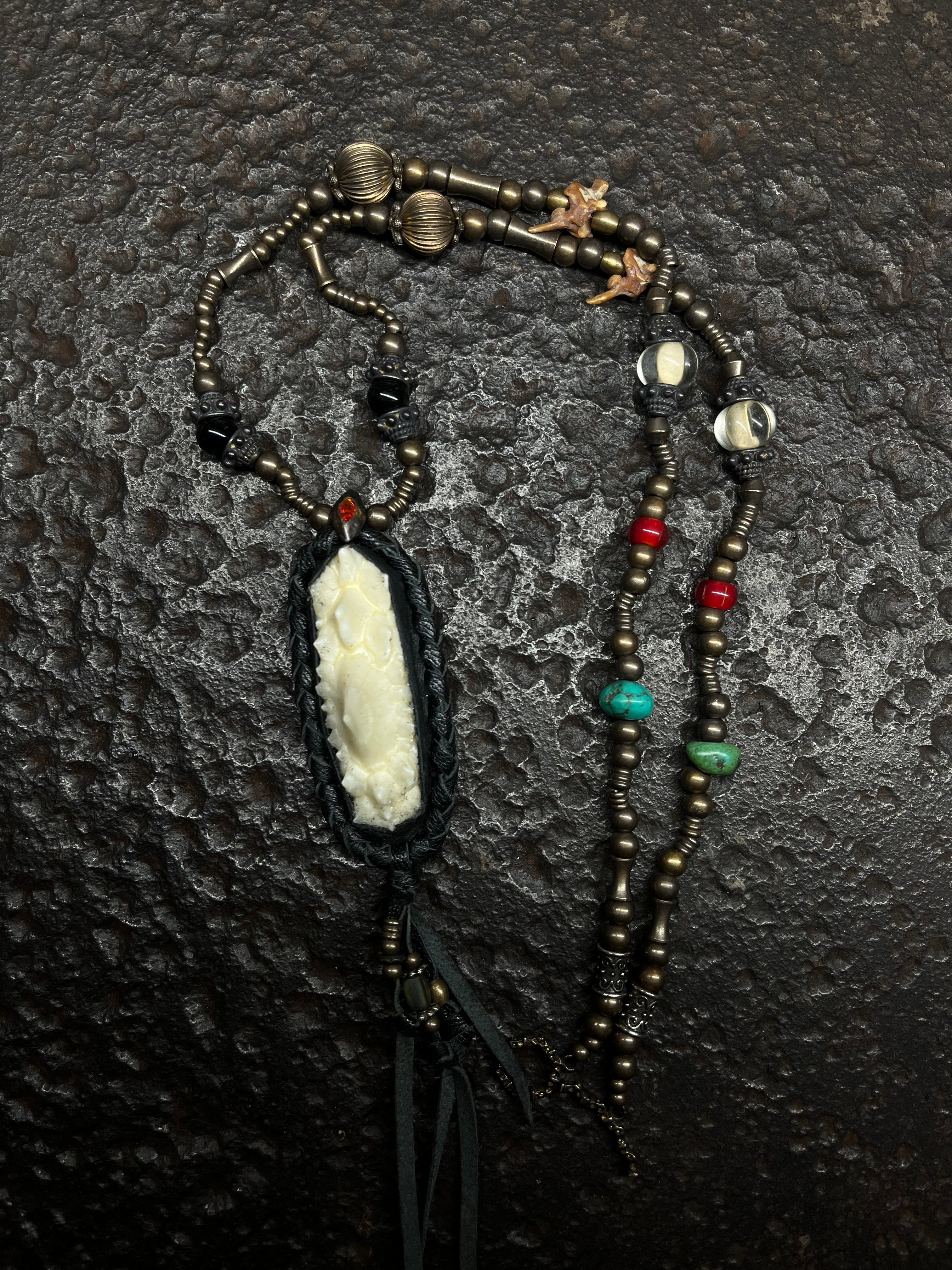 Primitive Animal Skin Necklace