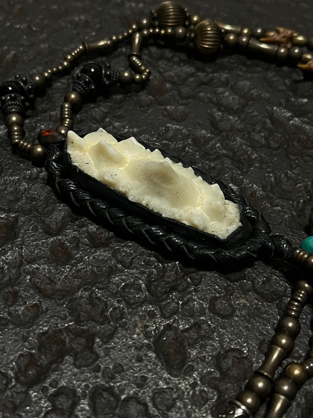 Primitive Animal Skin Necklace