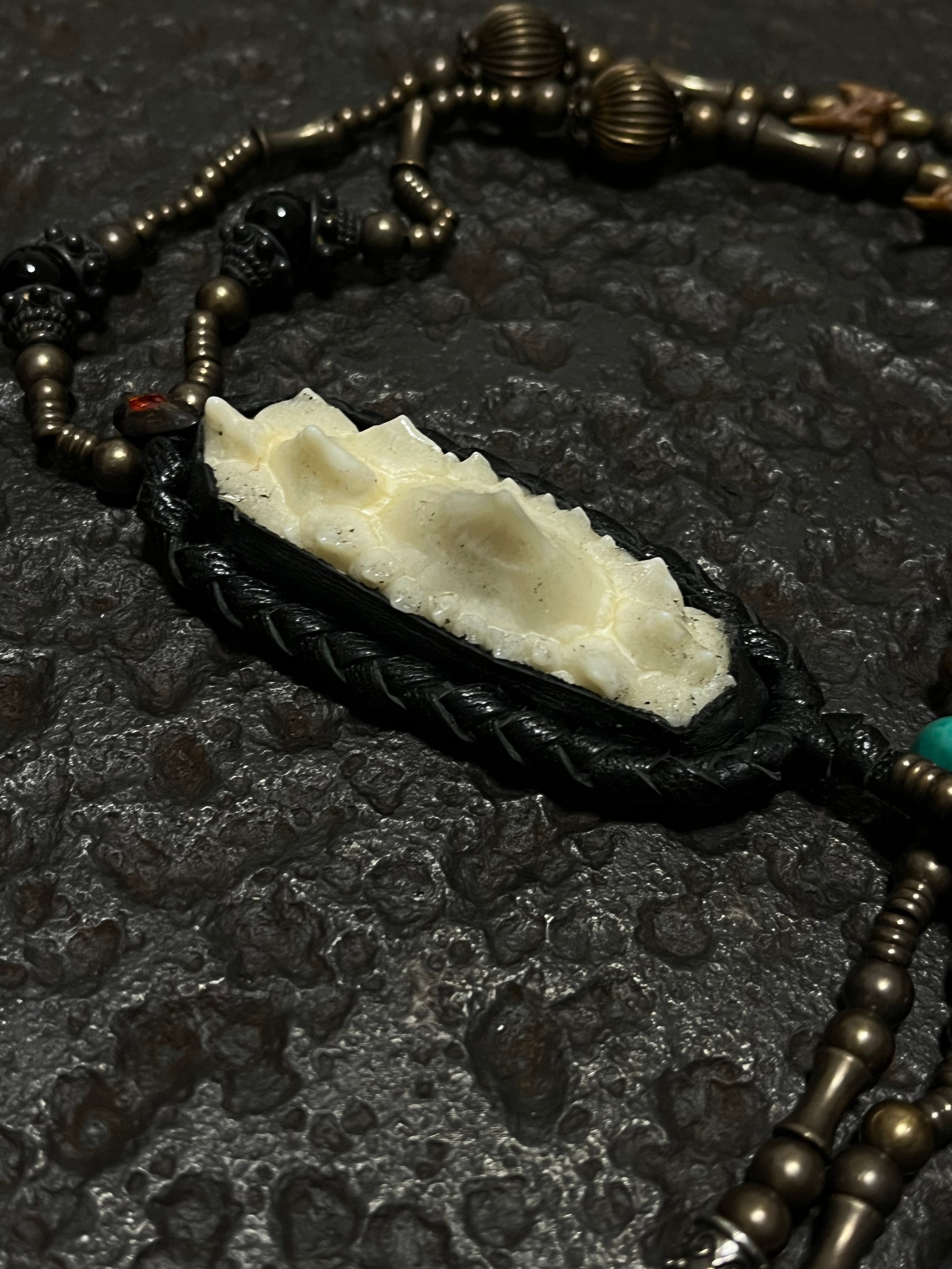 Primitive Animal Skin Necklace