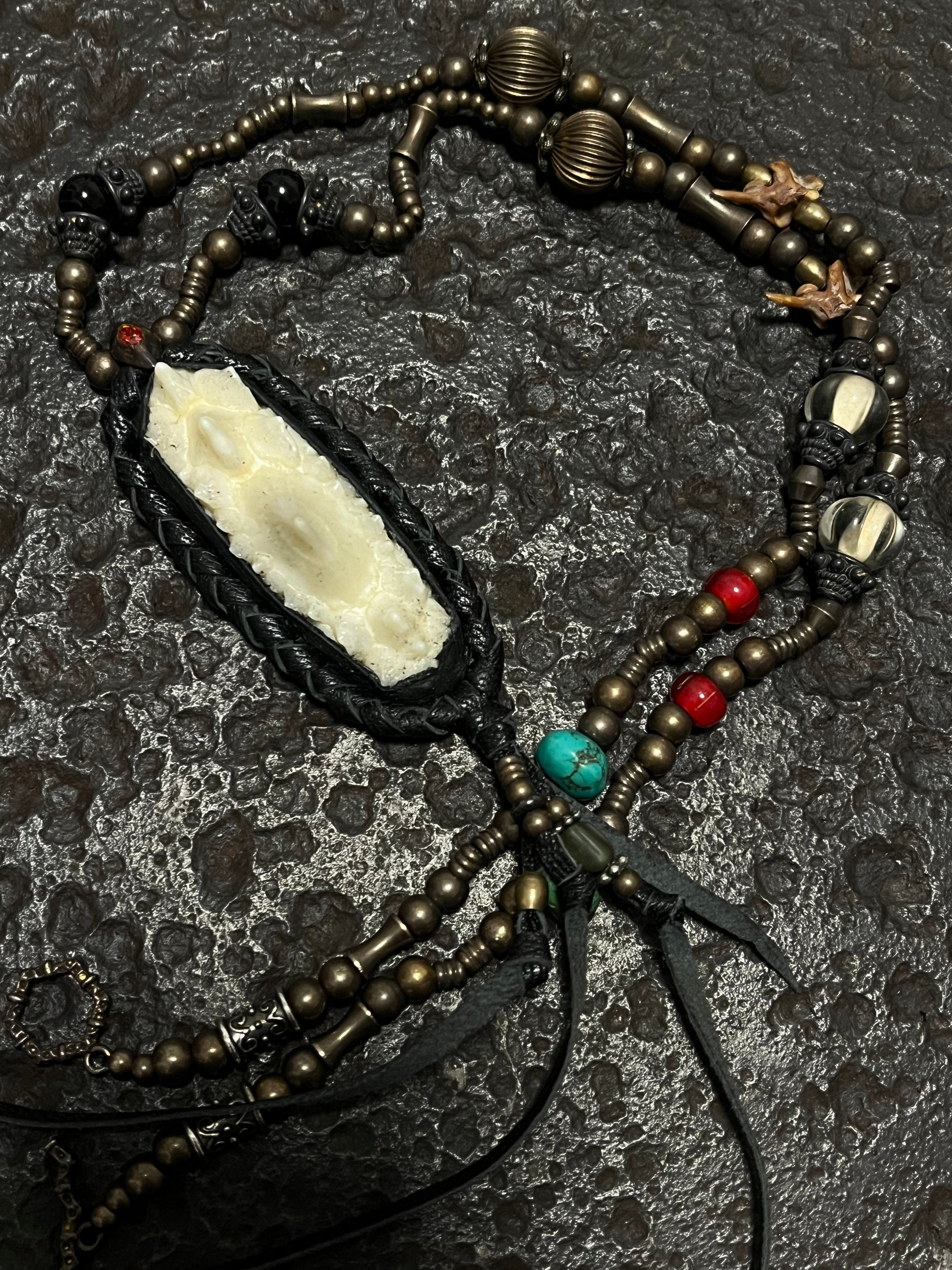 Primitive Animal Skin Necklace