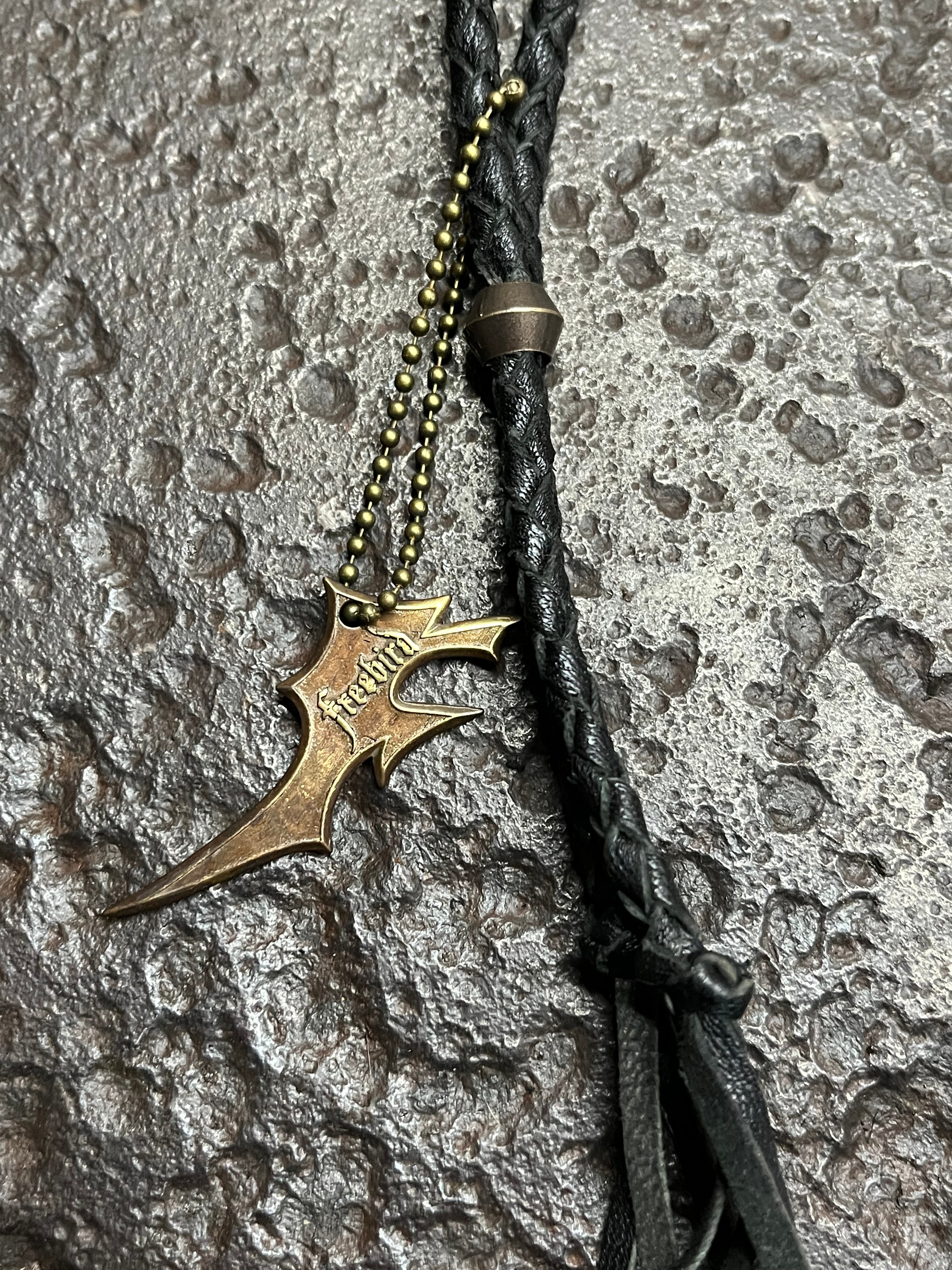 Ruby & Metal Claw Inlays Necklace