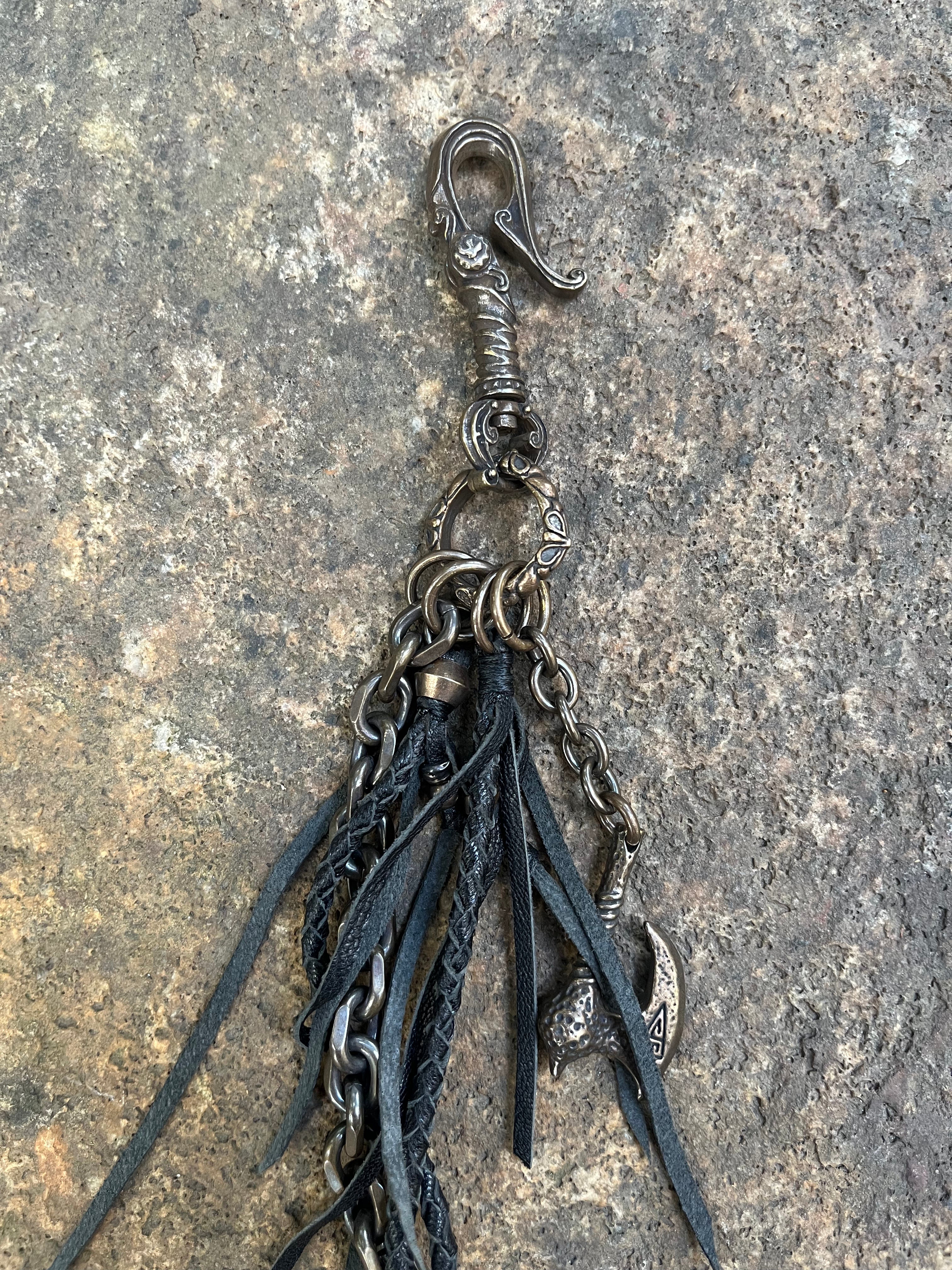 Spider & Cobra Skin Walletchain