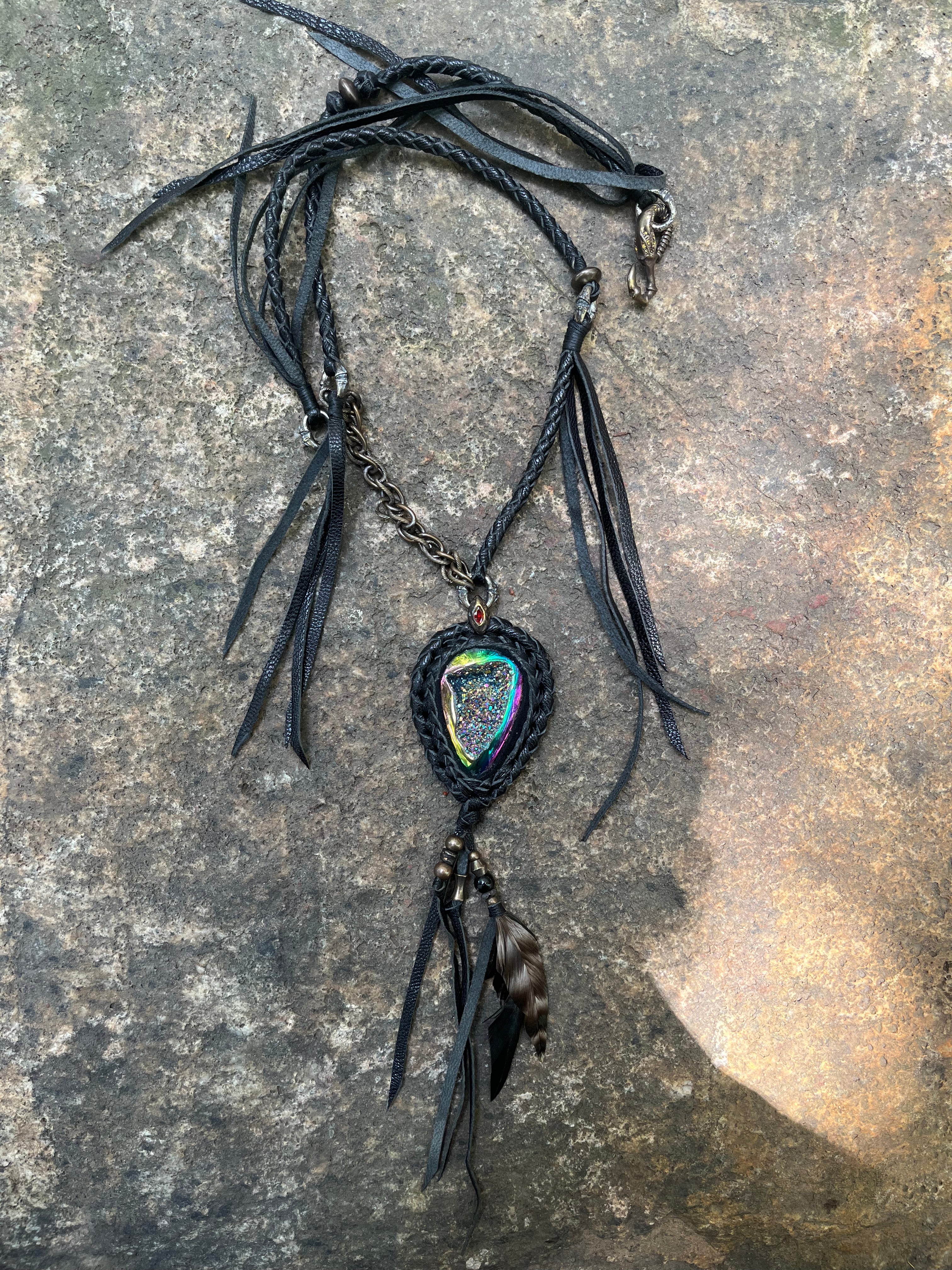 Iridescent Hematite & Mixed Metal Necklace [1-of-1]
